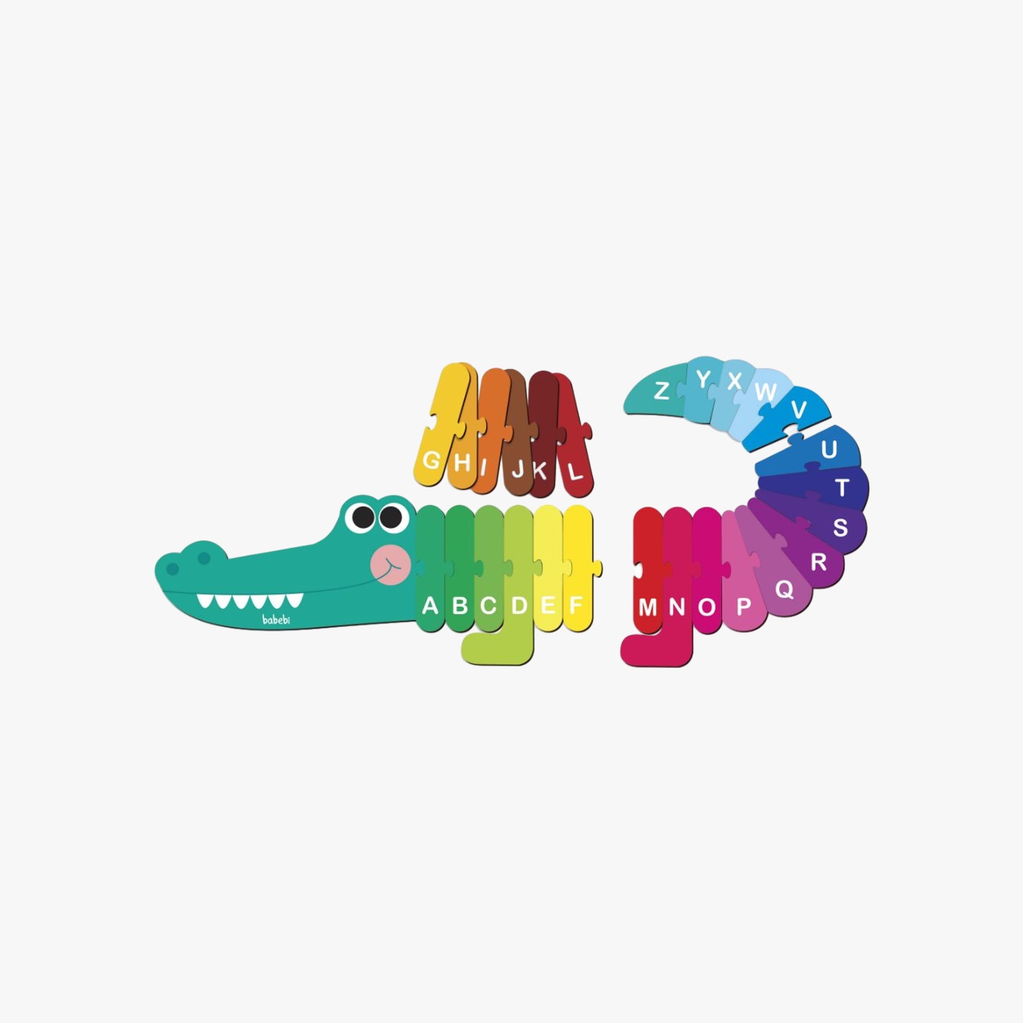 Quebra-Cabeça Educativo Crocodilo