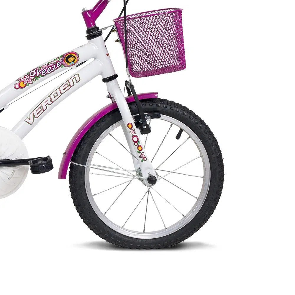 Bicicleta Breeze Aro 16 Branco e Pink