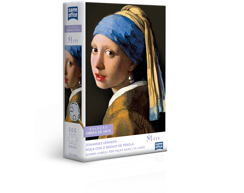 Quebra-Cabeça Johannes Vermeer - Moça Com Brinco De Pérola - 500 Peças Nano