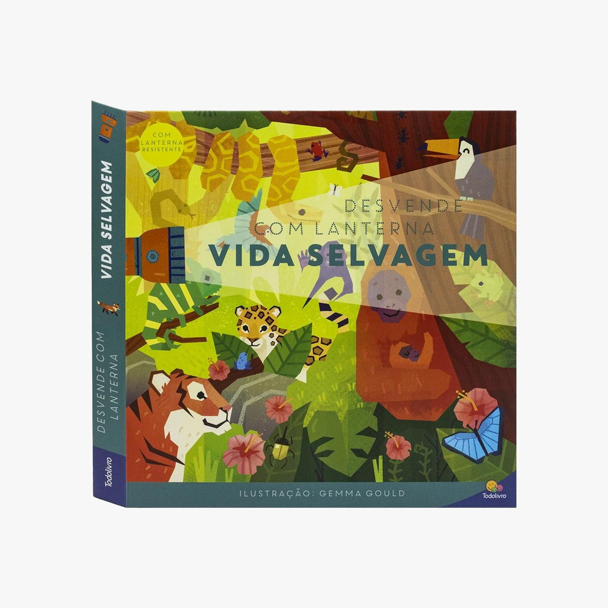 Livro com lanterna desvende a vida selvagem