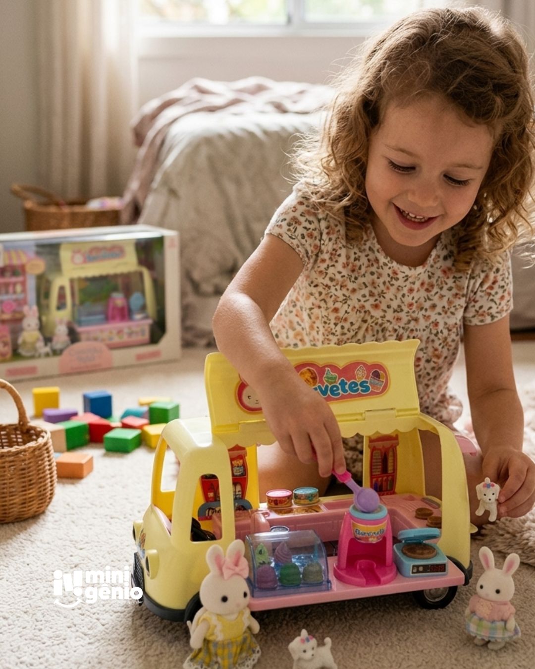 Brinquedo Infantil Casinha Feliz Carrinho de Sorvete