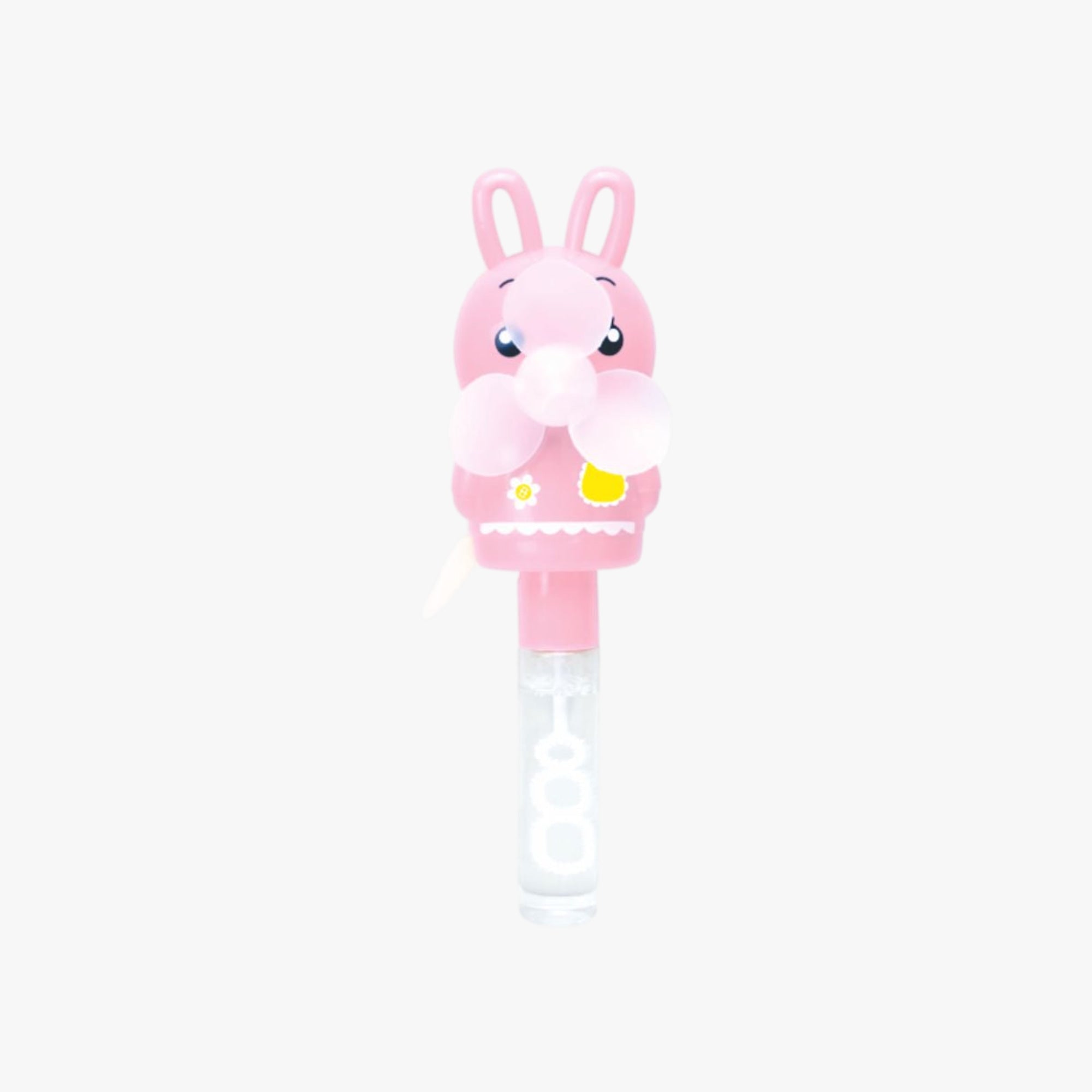 Coelhinho Rosa Brinquedo Infantil de Bolha de Sabão com Ventilador