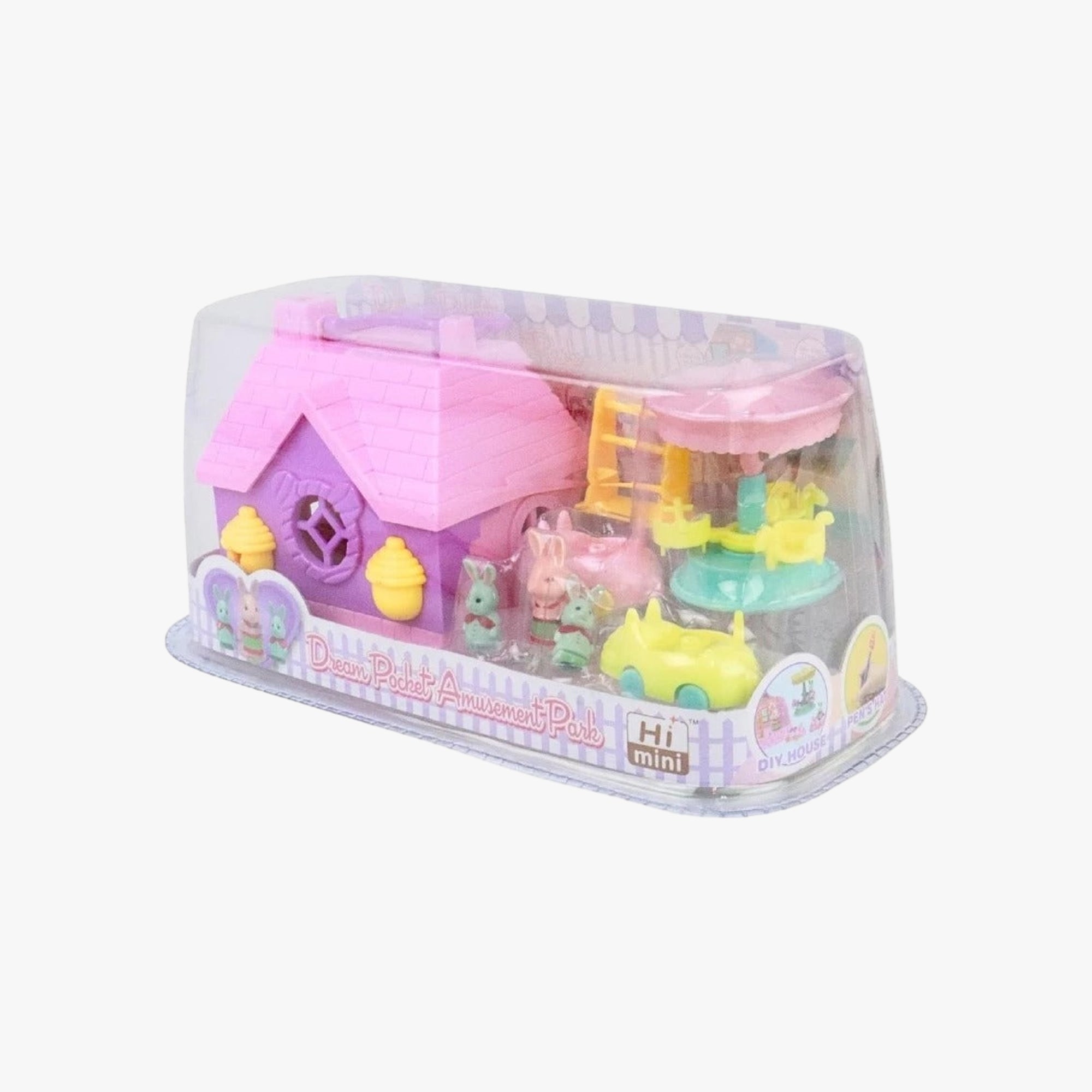 Kit Pets de Plástico com Casinha e Acessórios