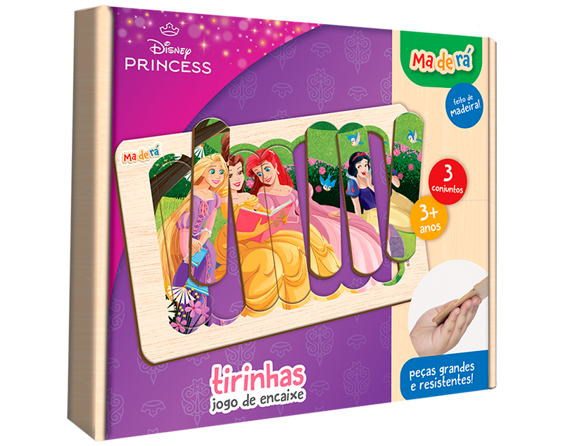 Jogo de Encaixes Tirinhas Princesas