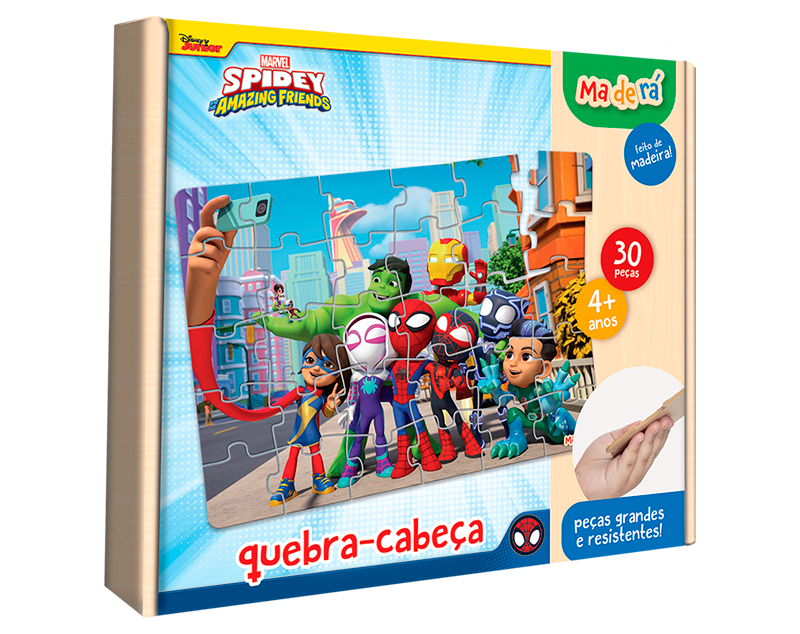 Quebra-Cabeça Spidey e Amigos - 30 peças