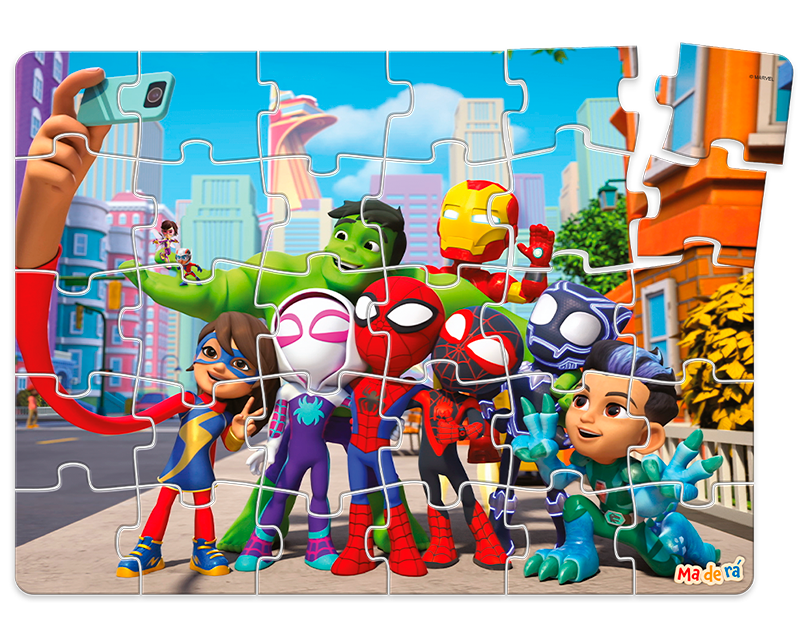 Quebra-Cabeça Spidey e Amigos - 30 peças