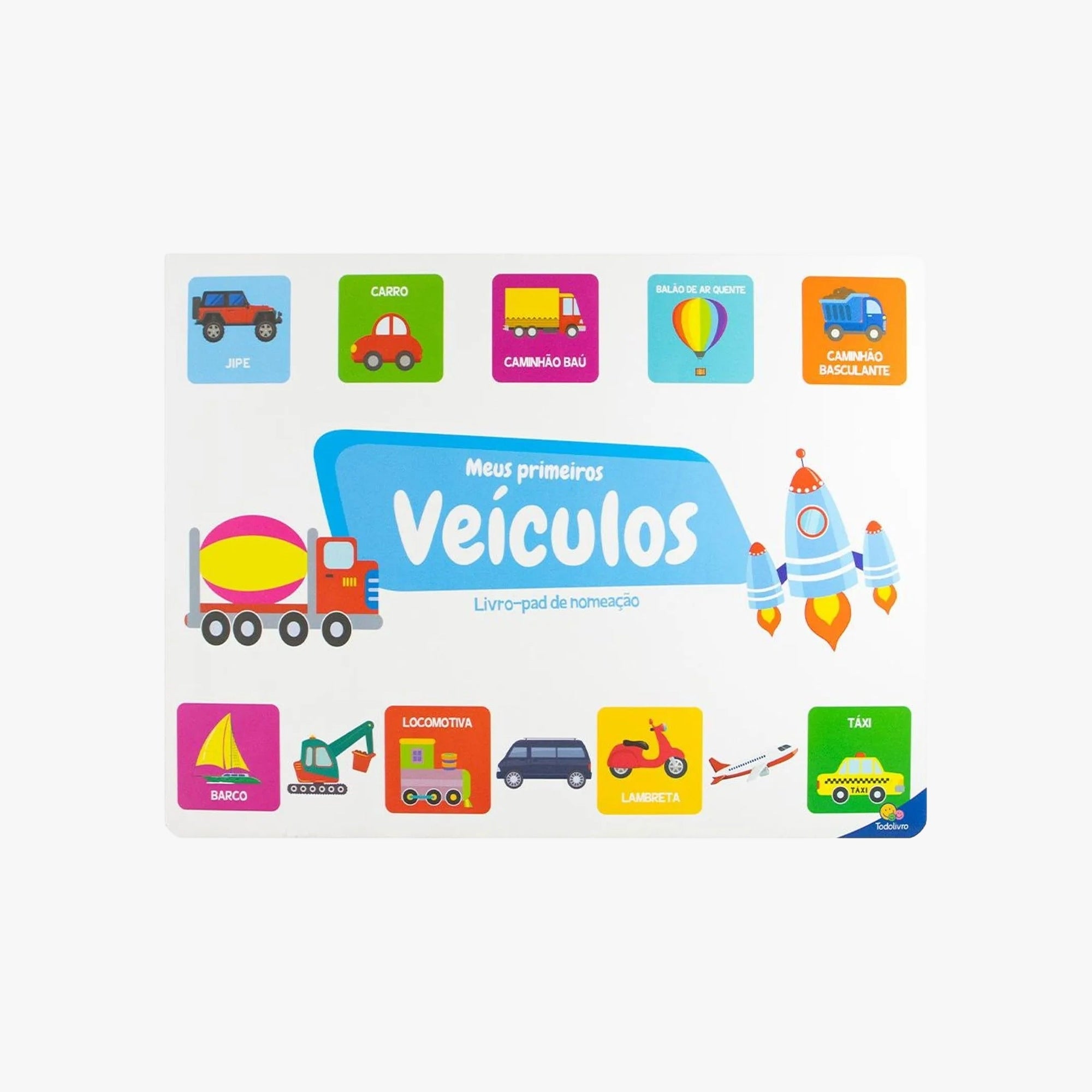 Livro-pad de Nomeação: Meus Primeiros Veículos