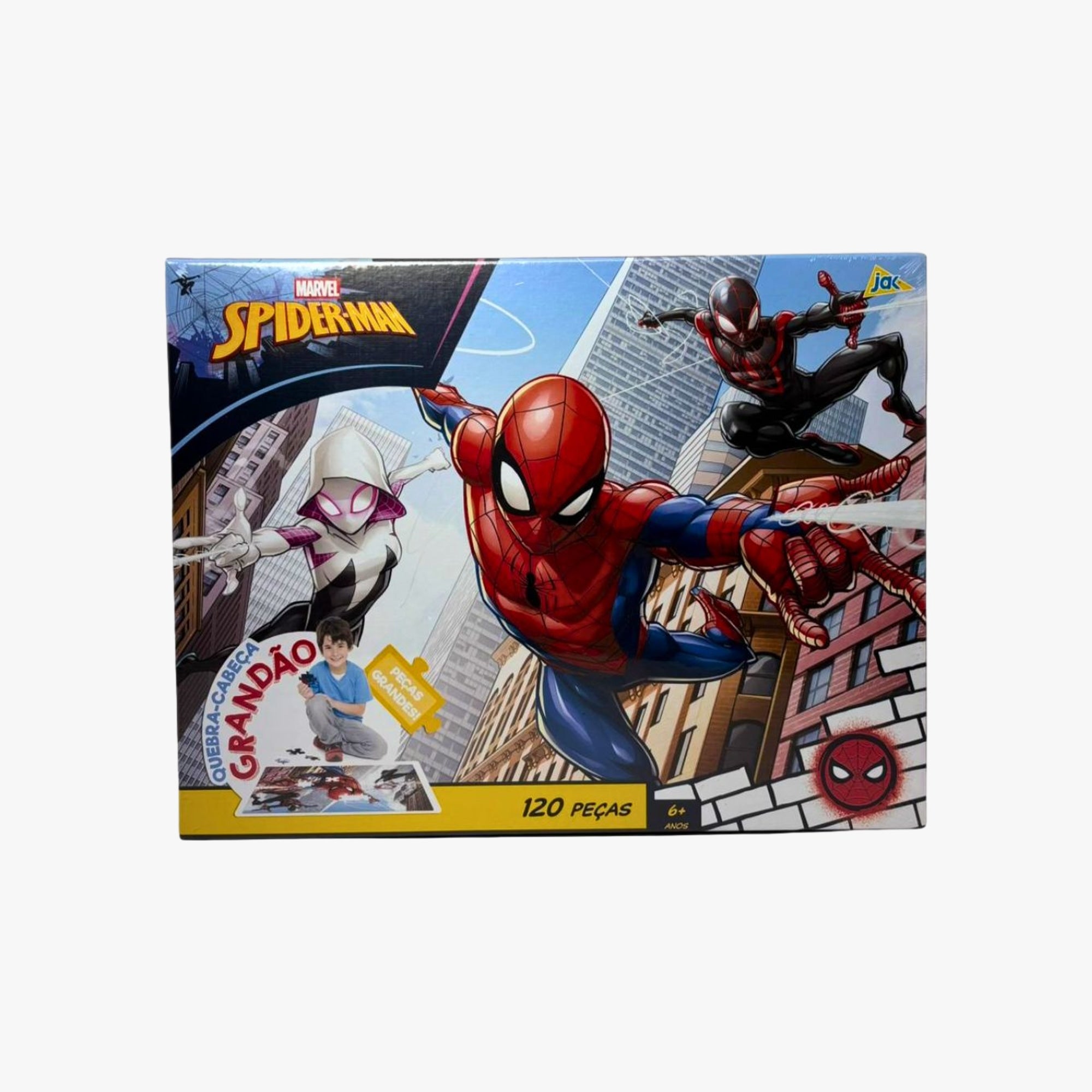 Quebra-Cabeça Grandão 120 Peças Homem Aranha V2