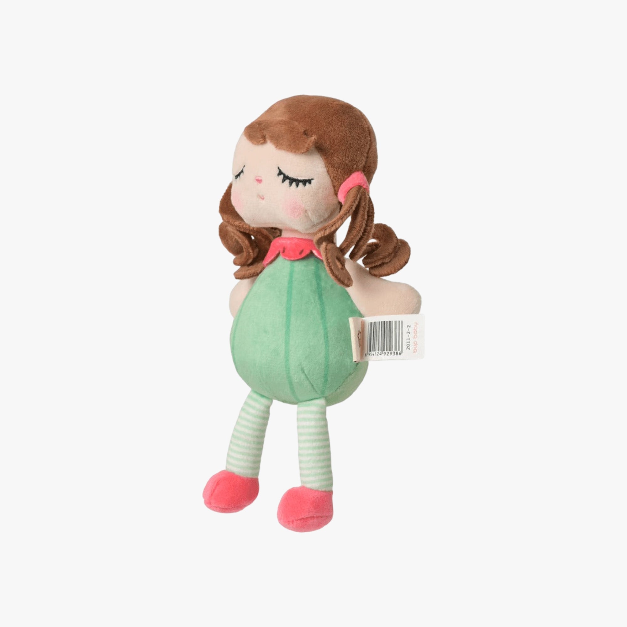 Mini Boneca Infantil de Pano Frutinha Melancia