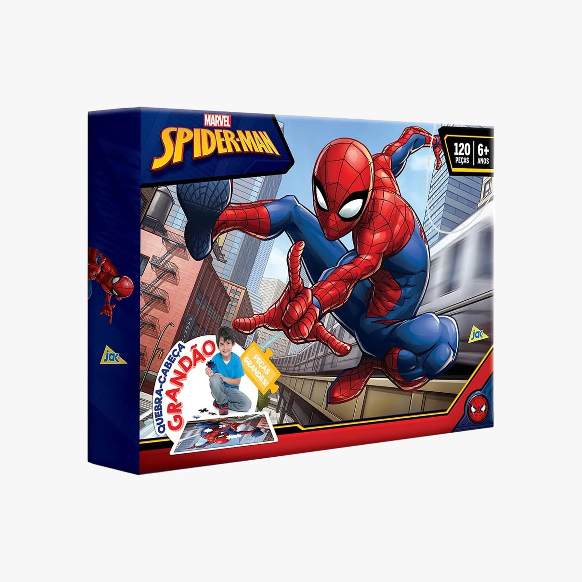 Quebra-Cabeça Gigante do Homem Aranha 120 Peças - Toyster