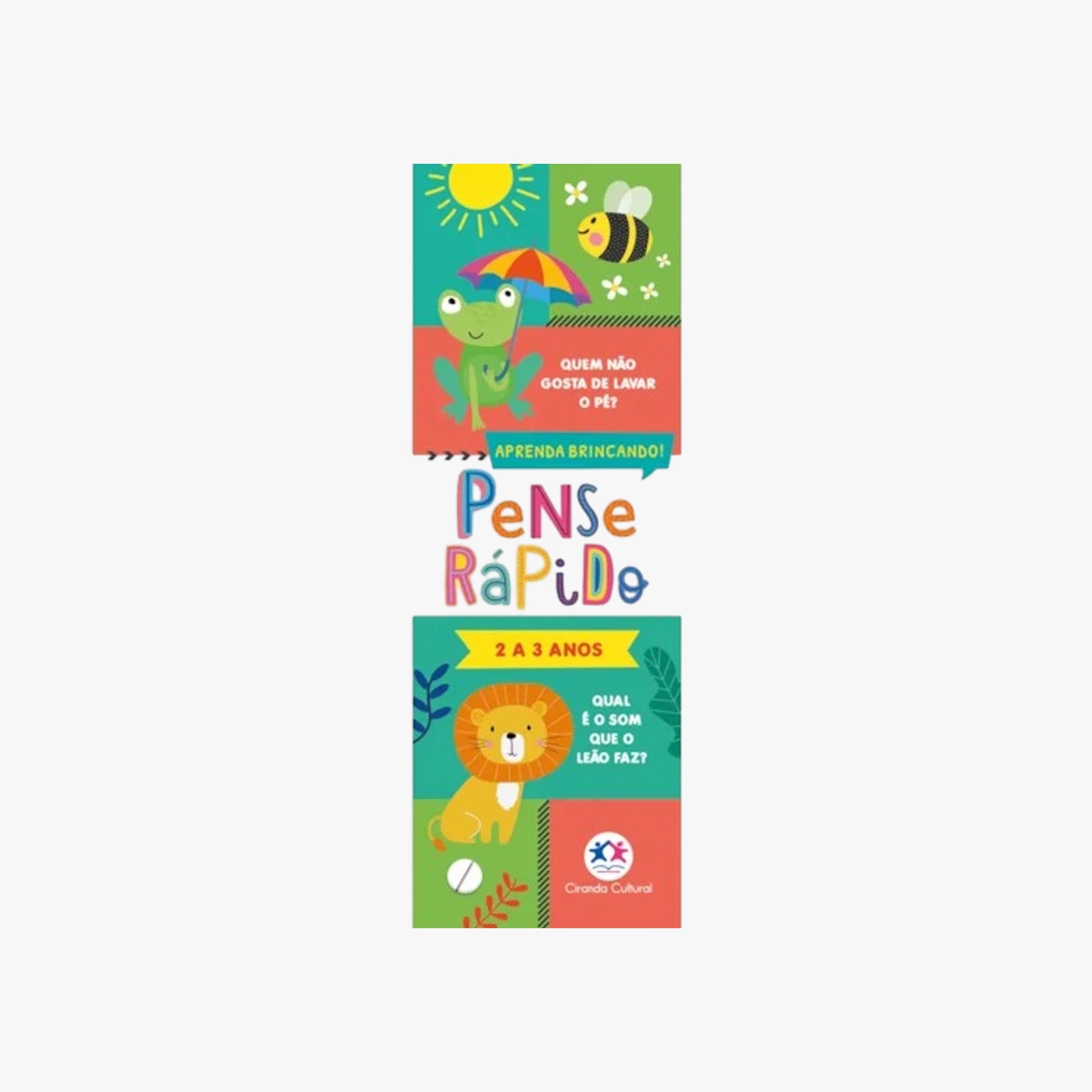 Livro Flash cards Pense Rápido 2 a 3 anos