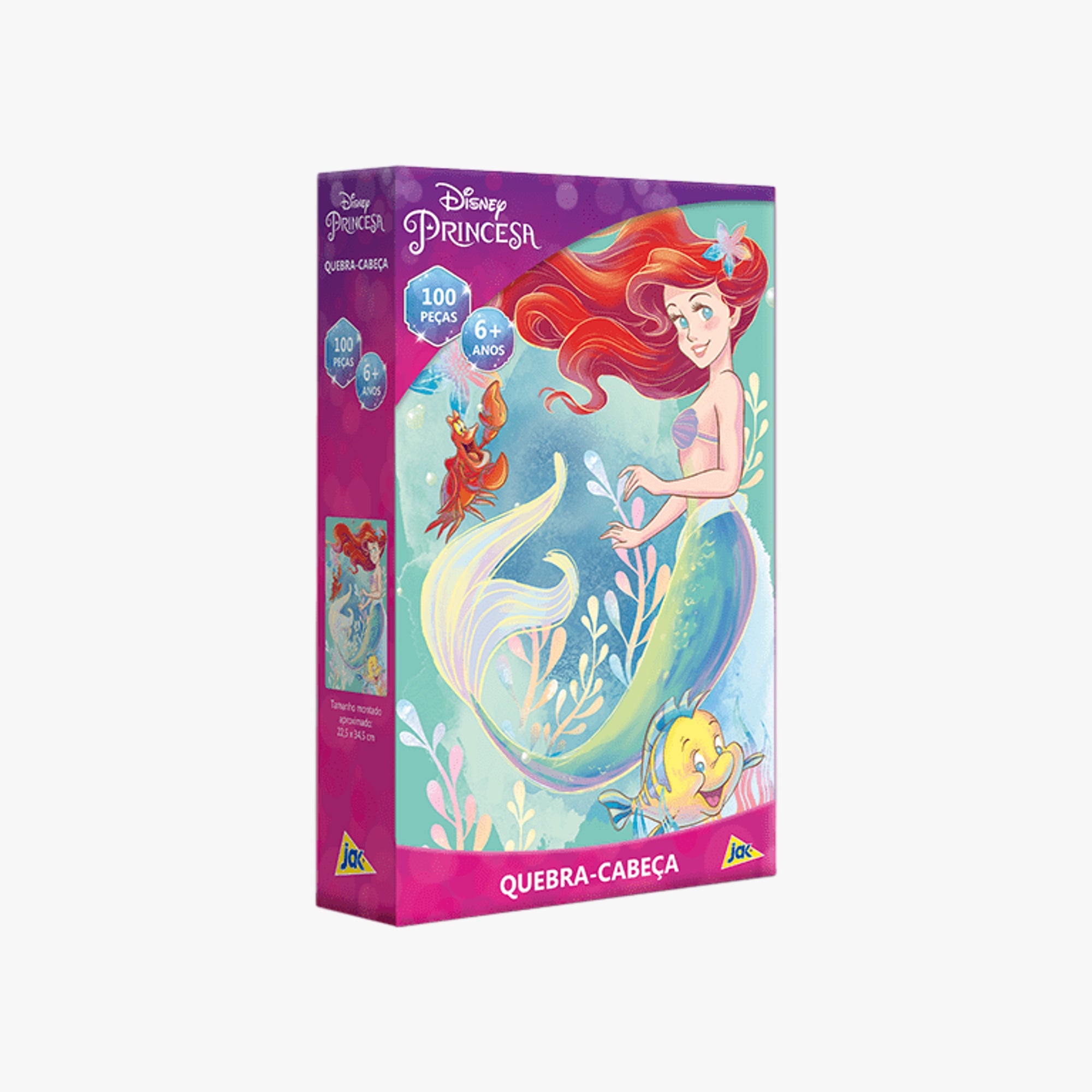 Quebra-Cabeça Infantil Pequena Sereia -100 Peças