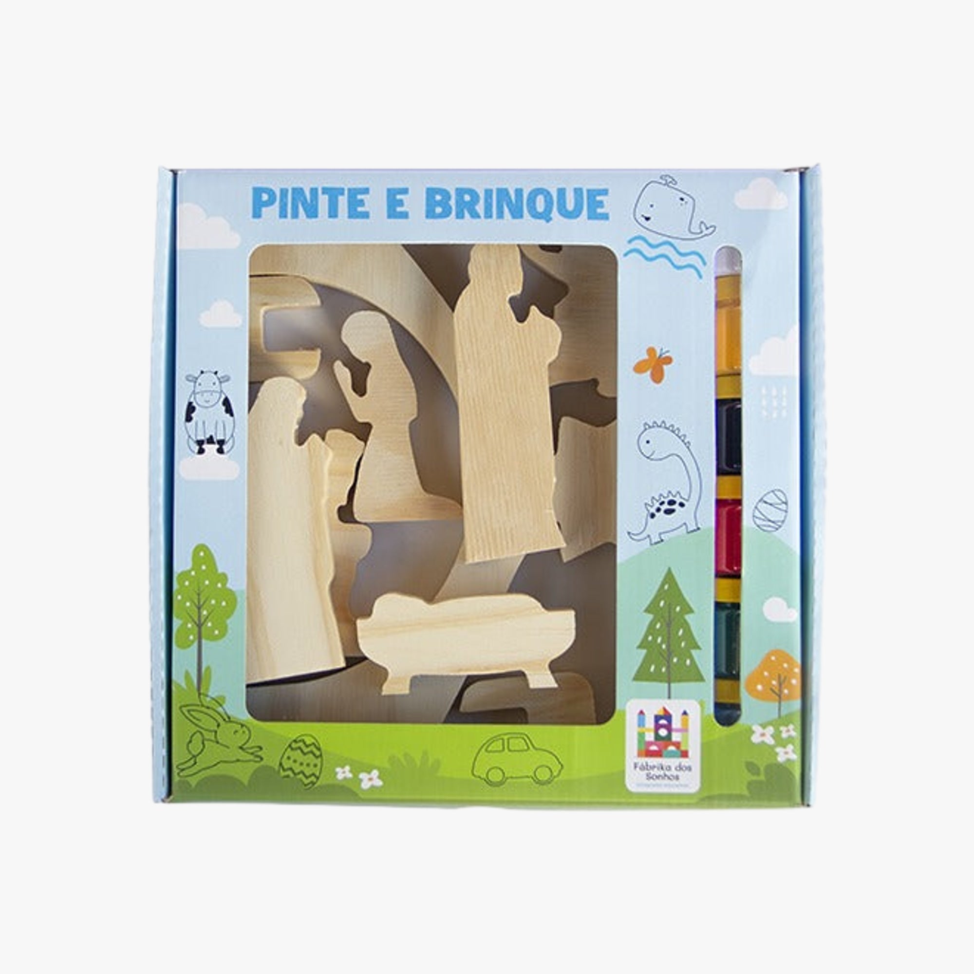 Brinquedo Infantil Pinte e Brinque Presepio de Natal
