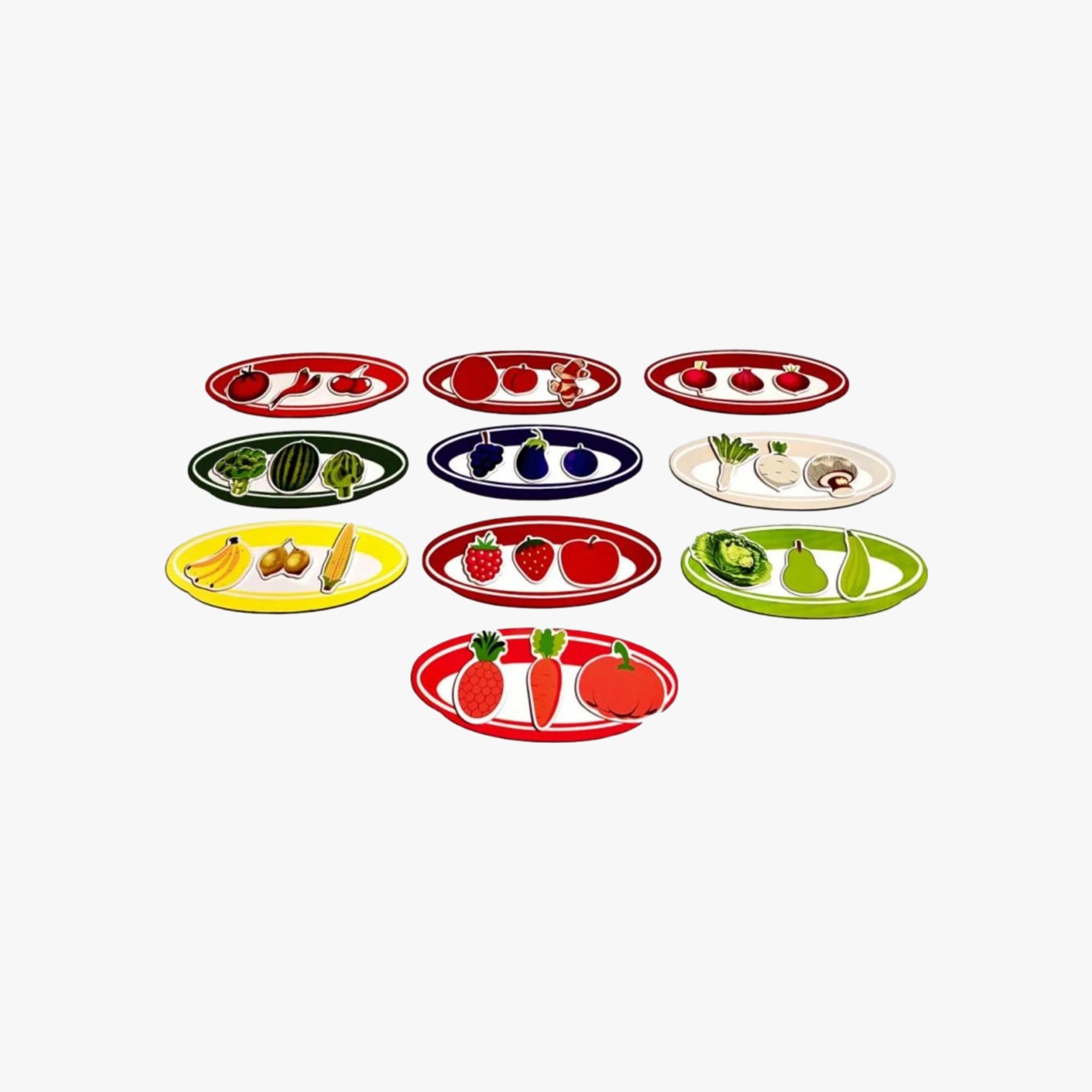 Brinquedo Educativo Pratinhos com Velcro - Crec-Crec