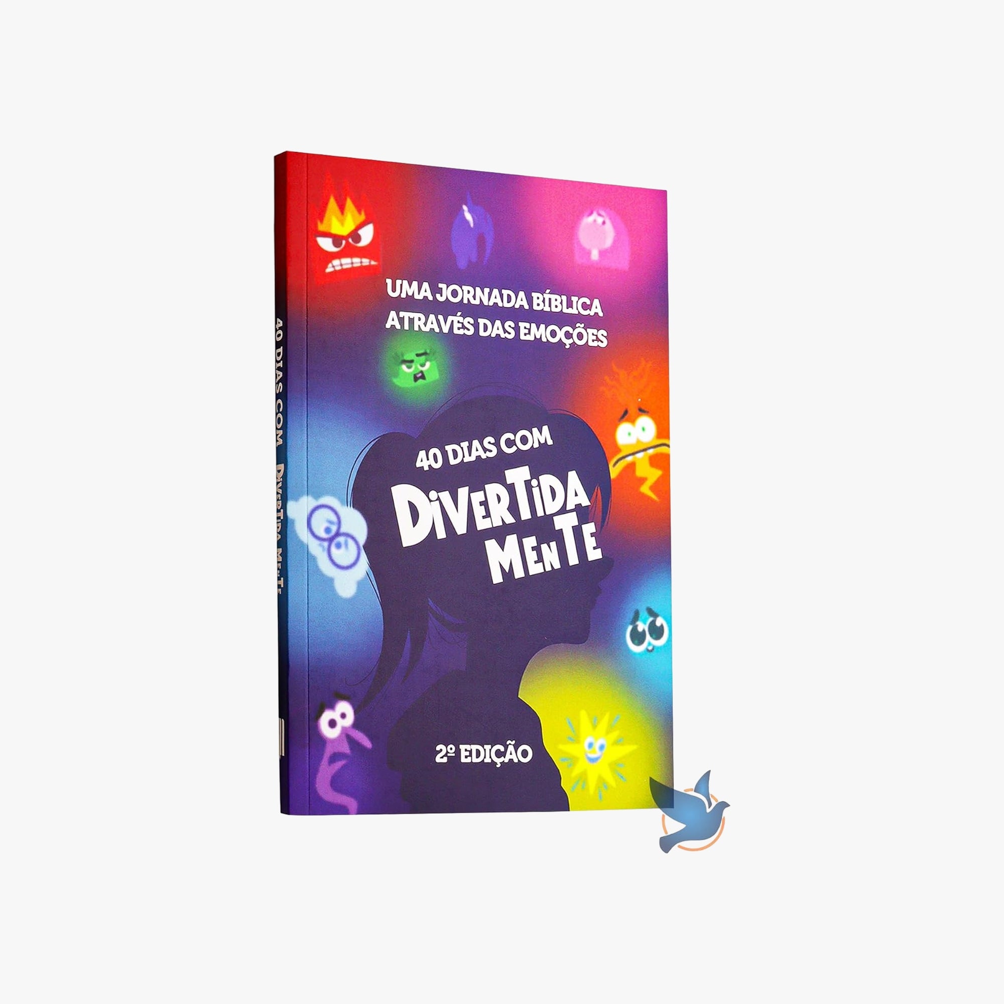 Capa do devocional 40 dias com Divertidamente — uma jornada bíblica através das emoções
