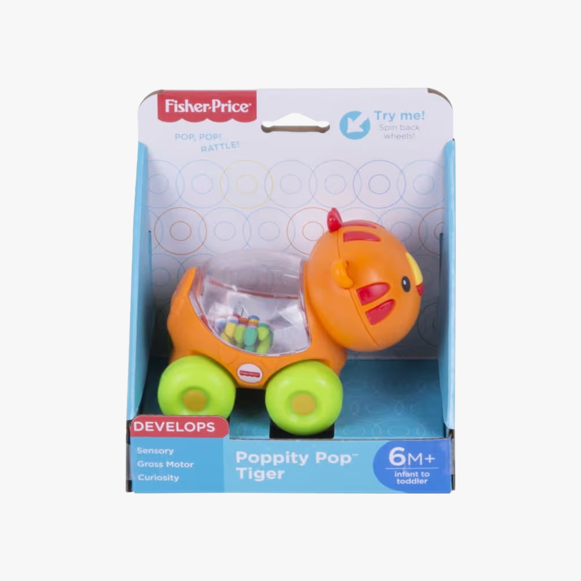 Brinquedo para Bebê Animais de Bolinhas Divertida - Tigre