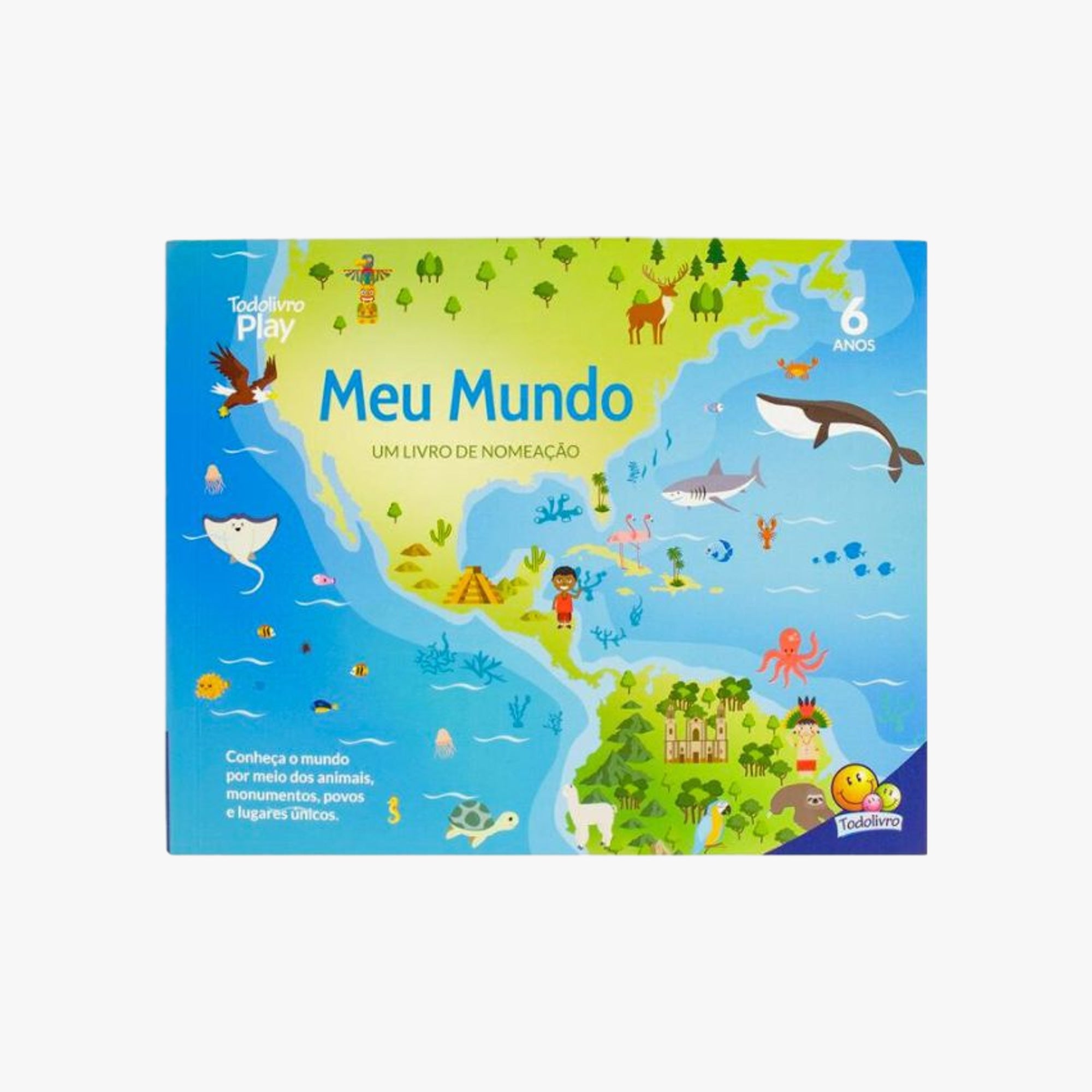 Kit Educativo Meu Mundo Mundo Livro e Quebra-Cabeça