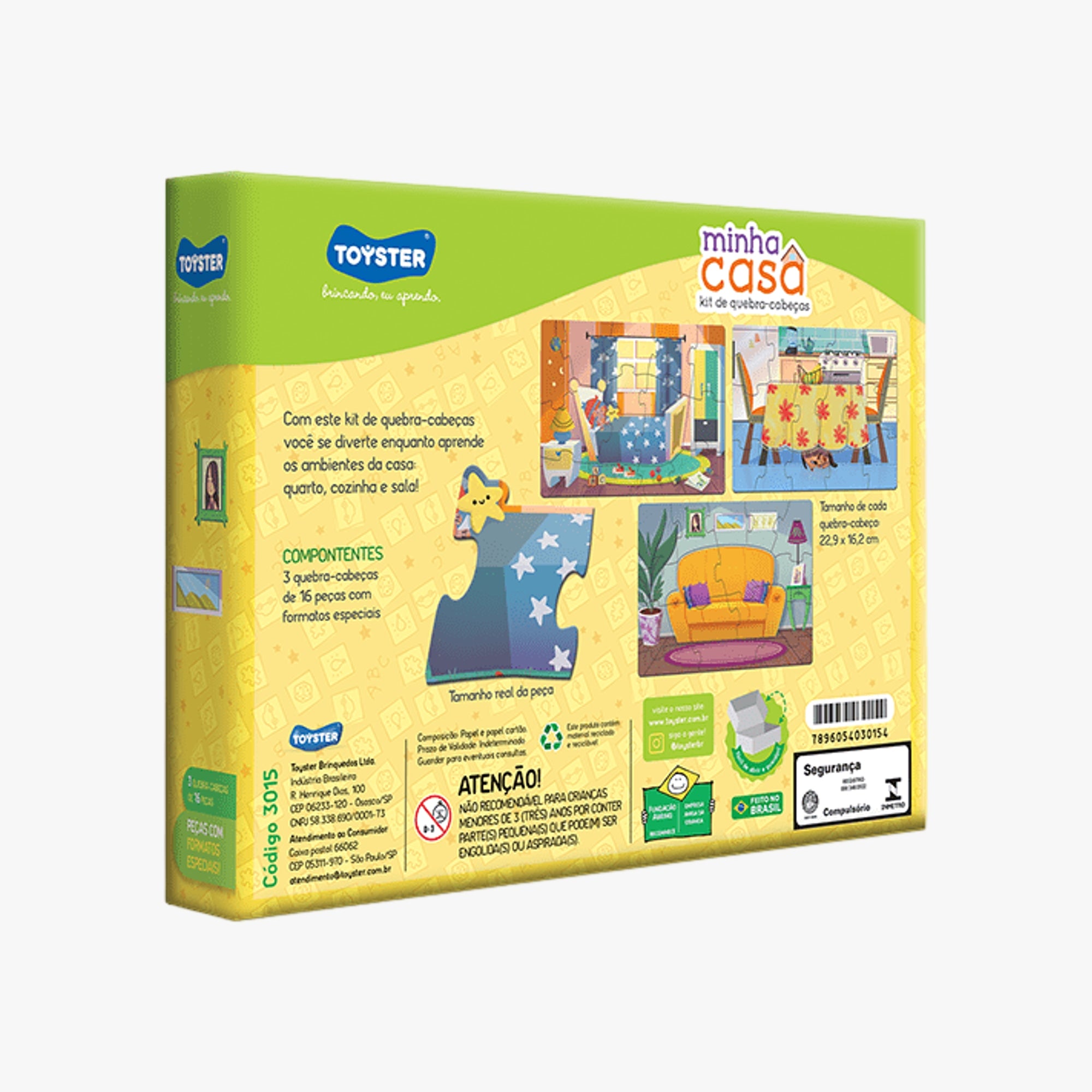 Kit de Quebra-cabeças Minha Casa