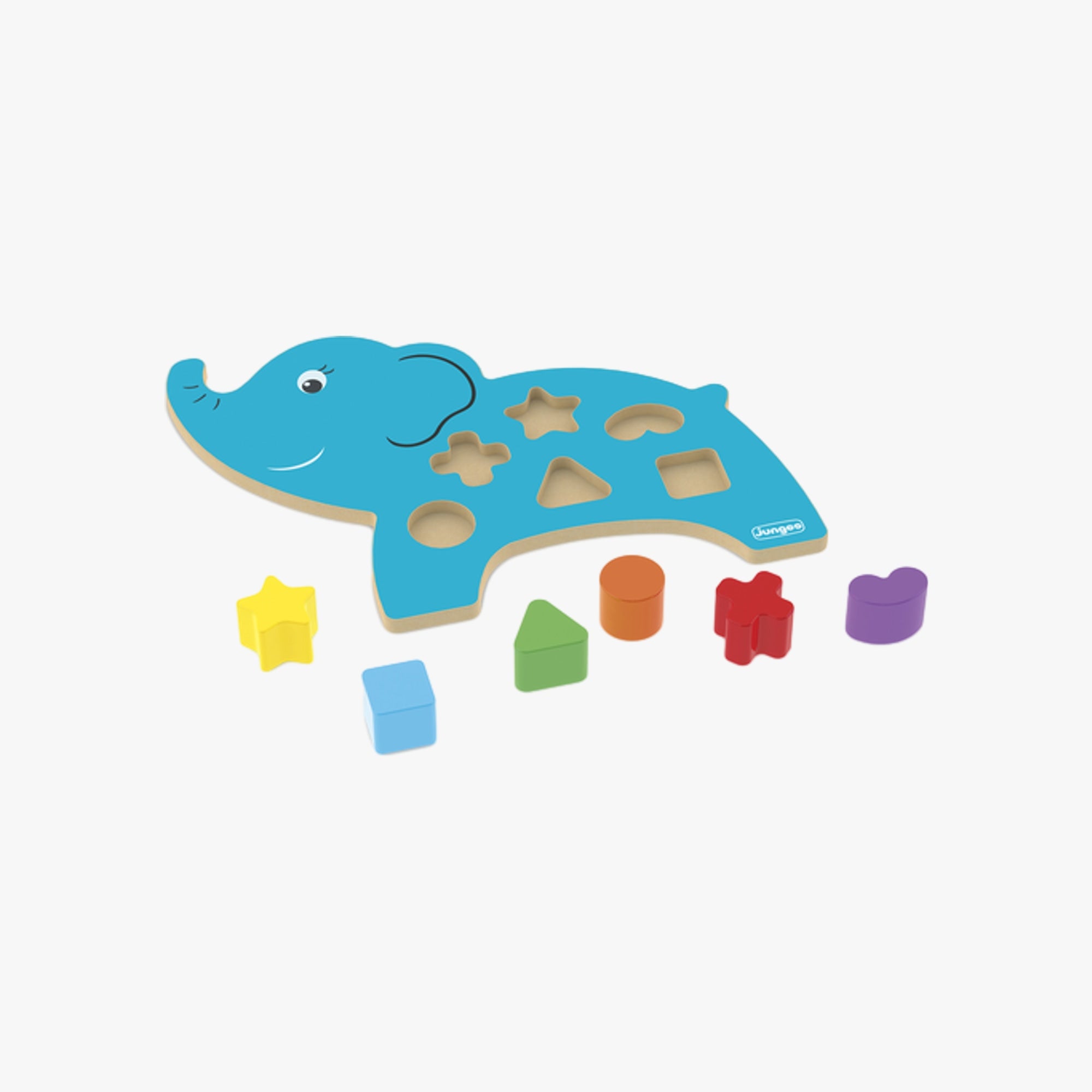 Brinquedo de Encaixe Animais Didáticos Elefante