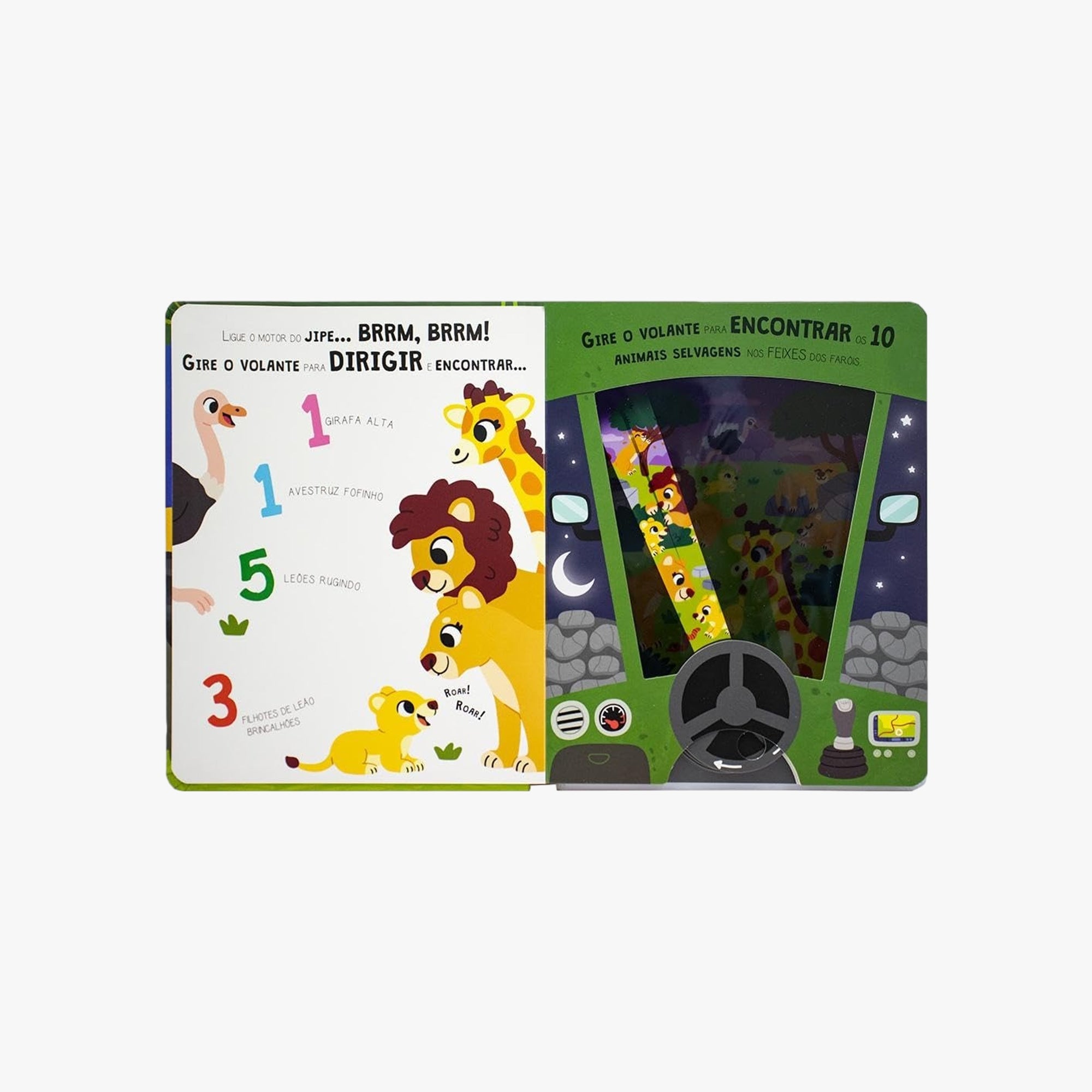 Livro Lanterna Safari Dirija e Procure