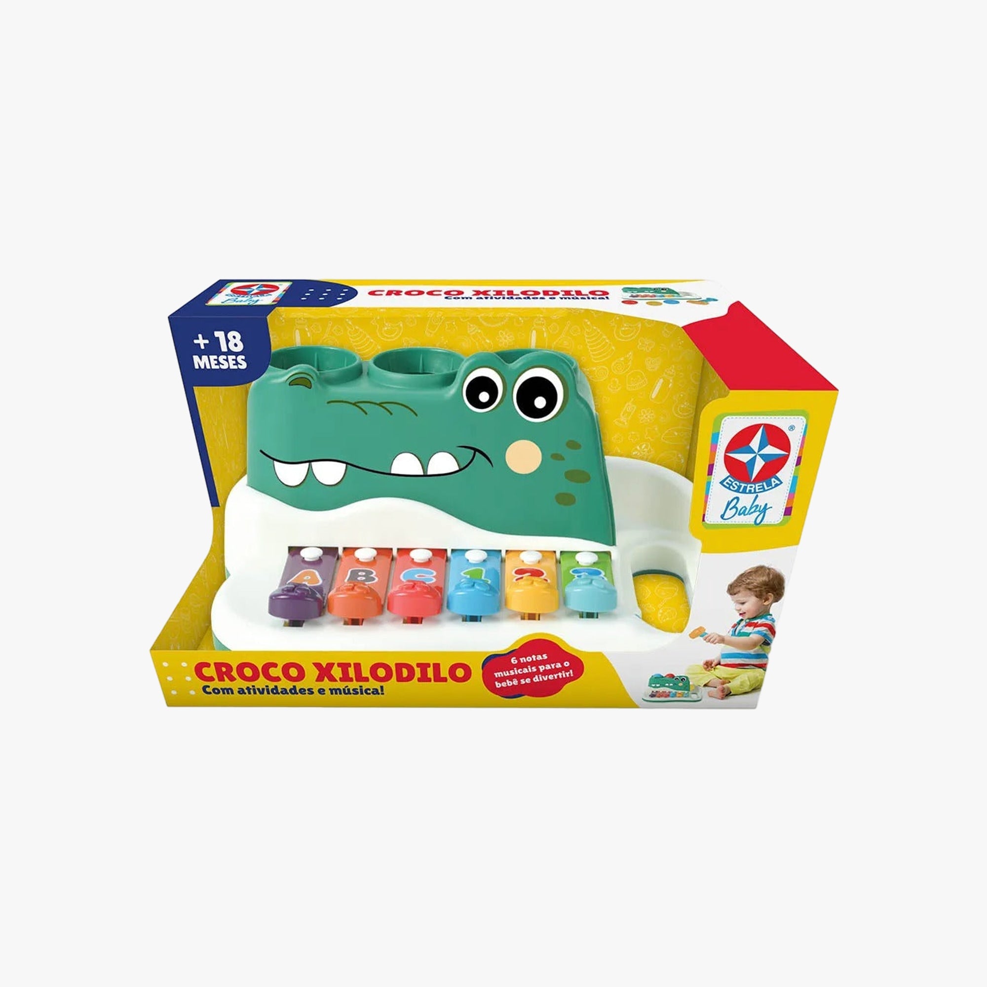 Brinquedo Croco Xilodilo Baby Musical