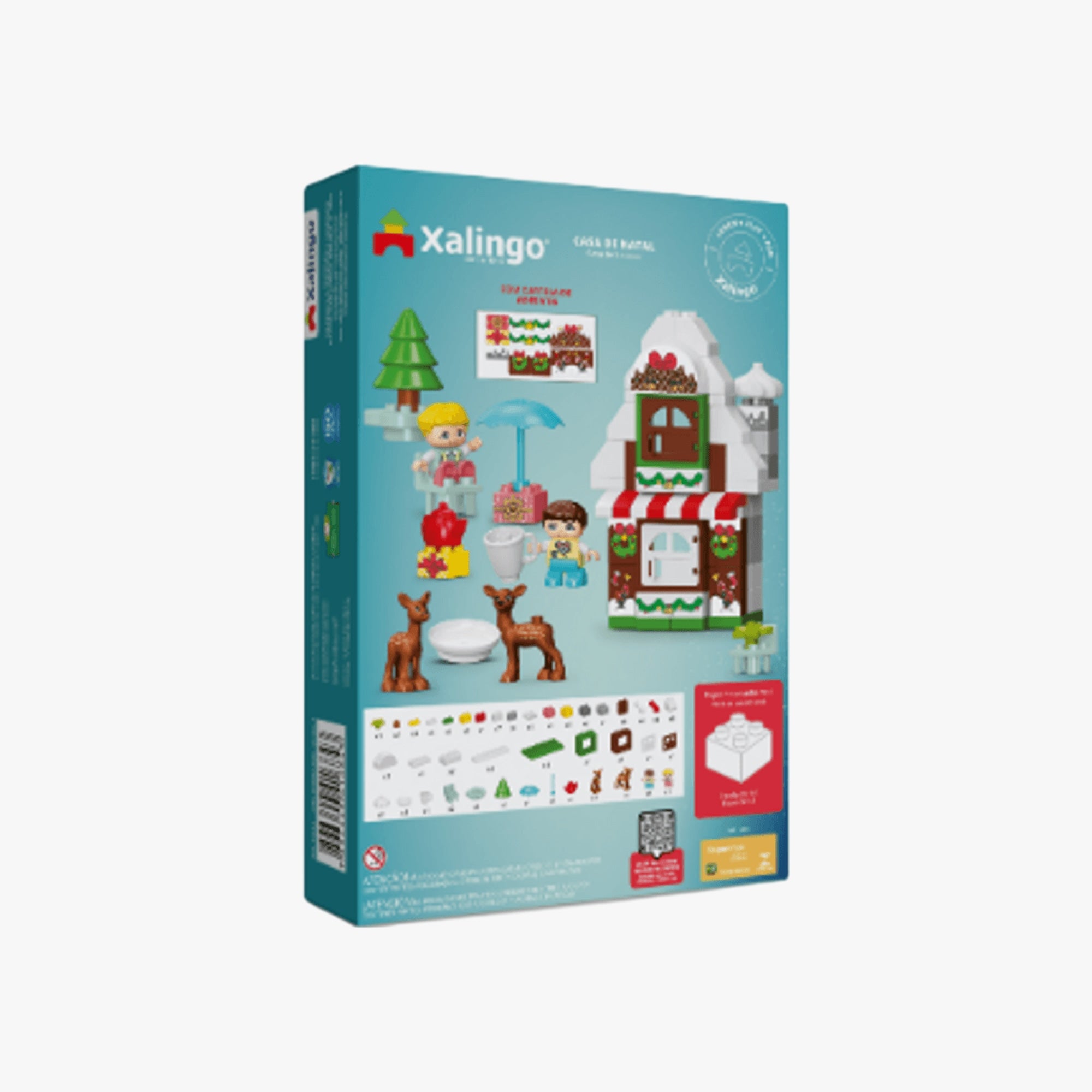 Blocos de Montar Grande de Natal 77 Peças