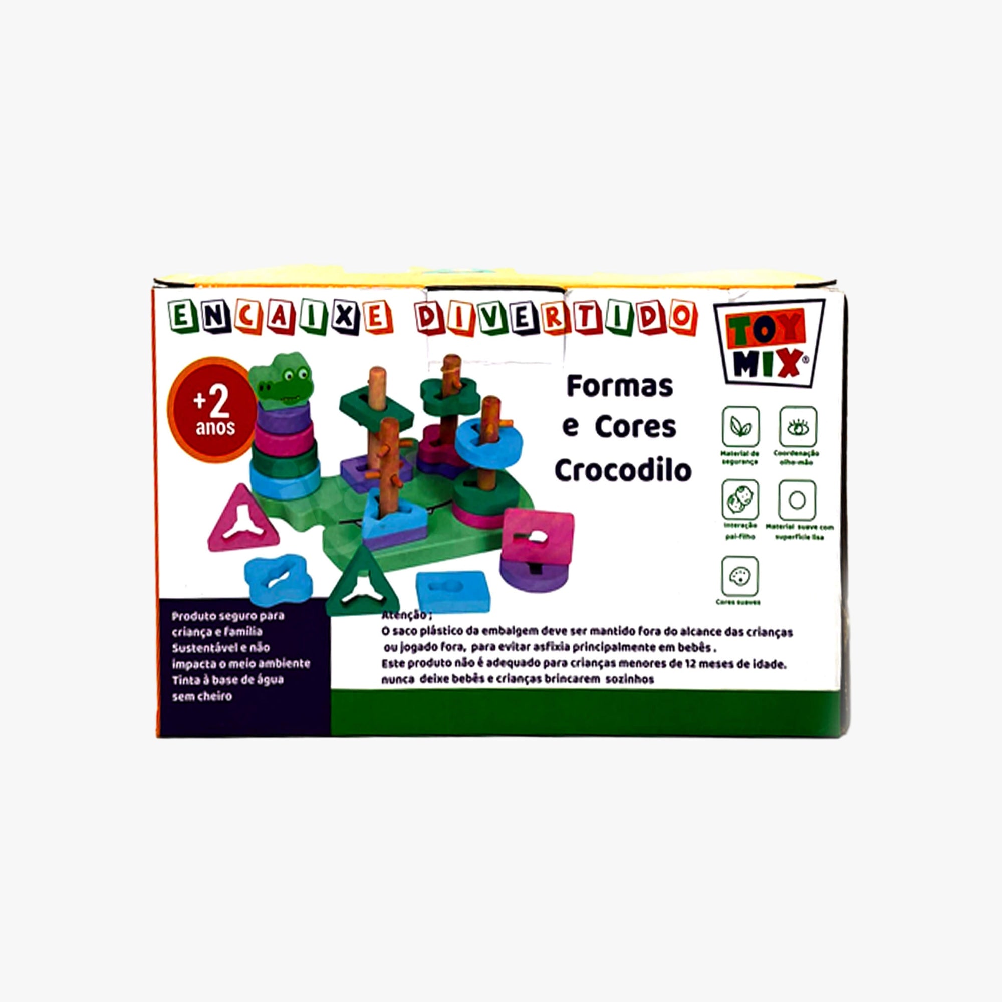 Brinquedo Educativo Encaixe Divertido Crocodilo