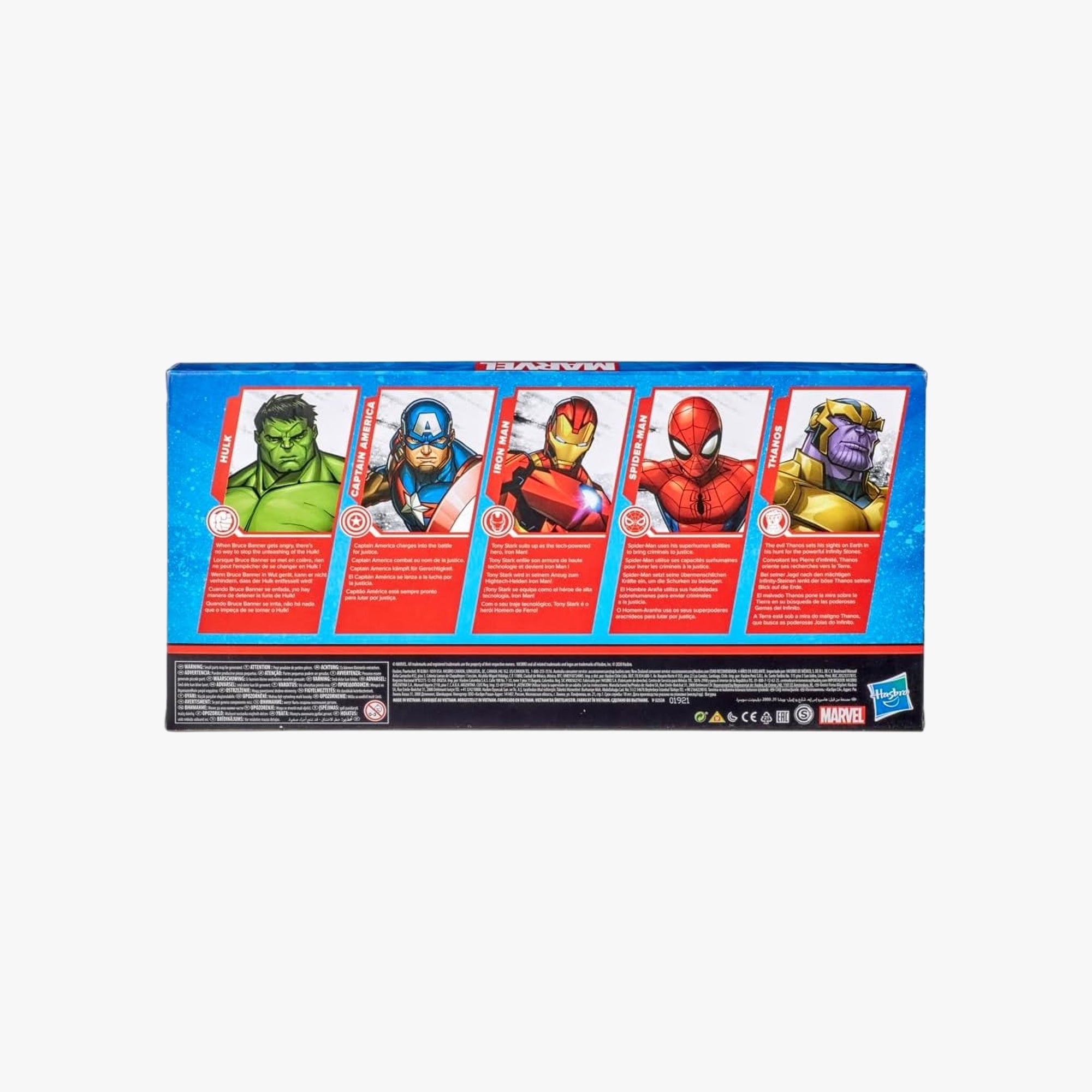 Brinquedo Infantil - Kit com 5 Heróis da Marvel