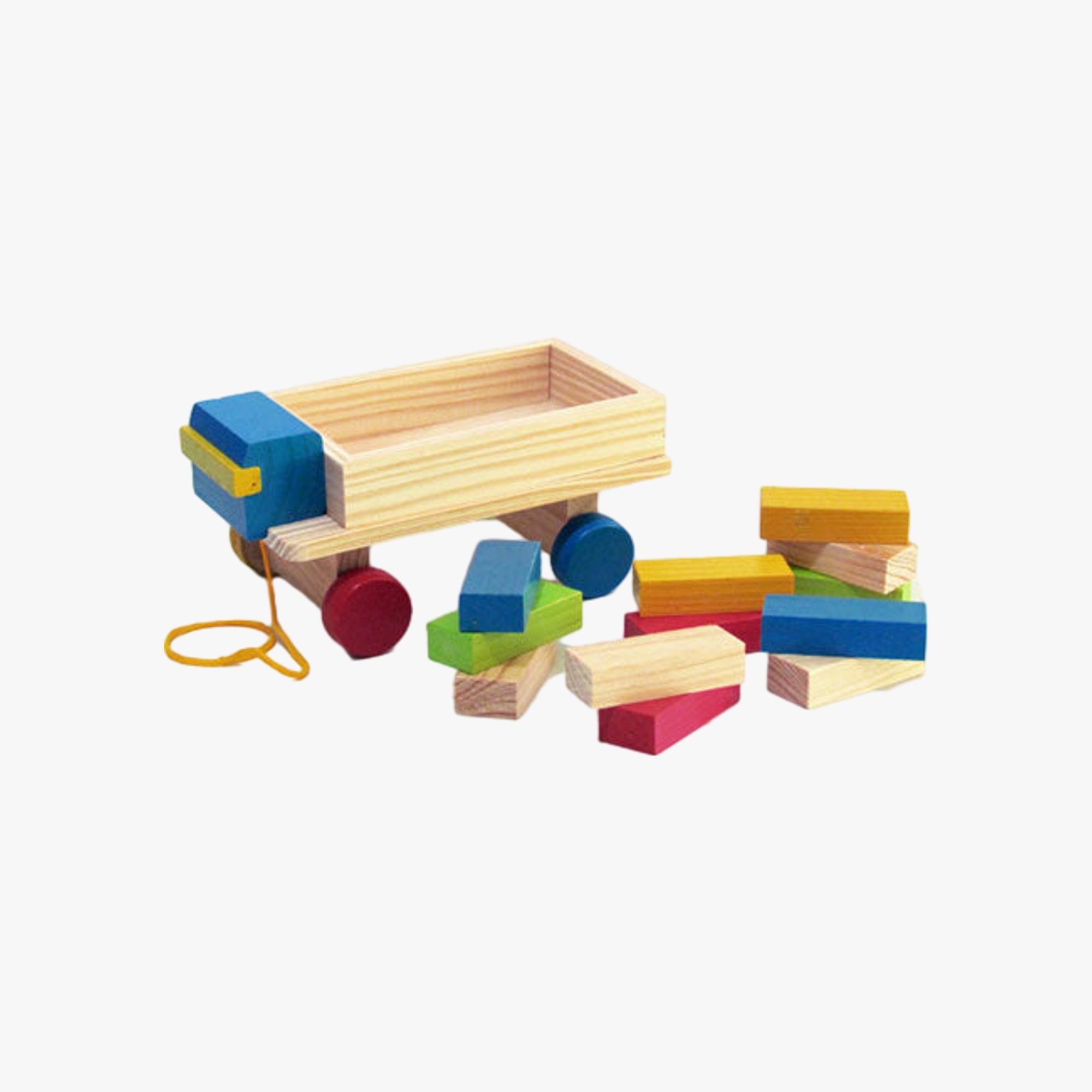 Brinquedo de Madeira Caminhão com 12 Retângulos Wood Toys