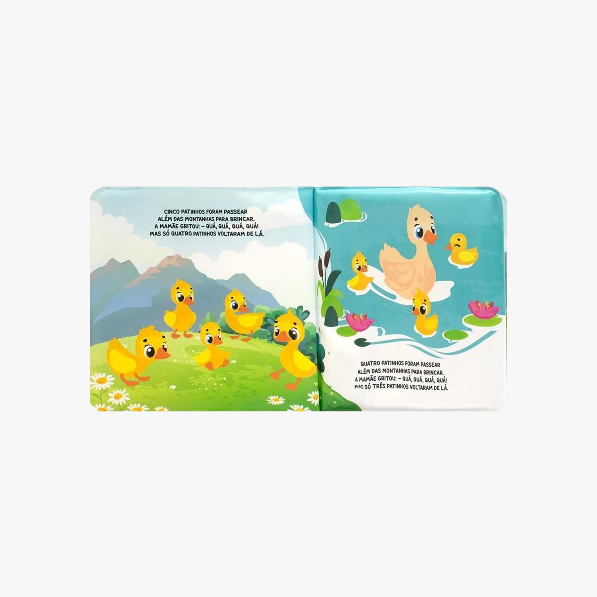 Livro Cantigas com Dedoches no Banho: Cinco Patinhos