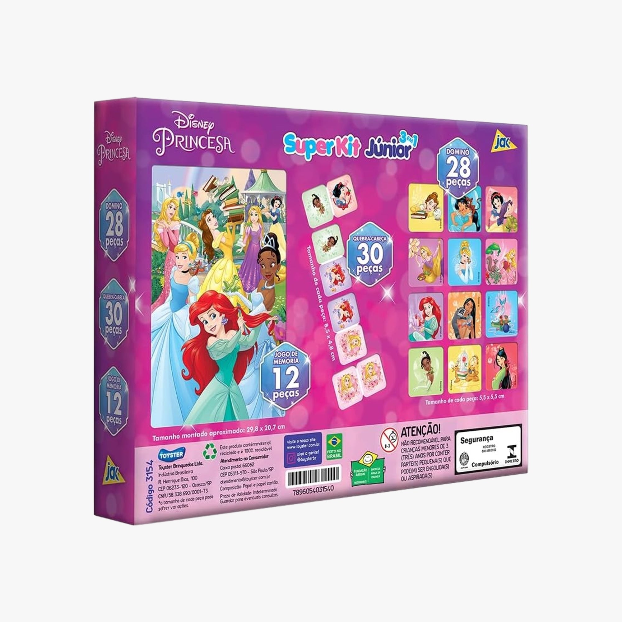 Super Kit das Princesas Junior 3 em 1