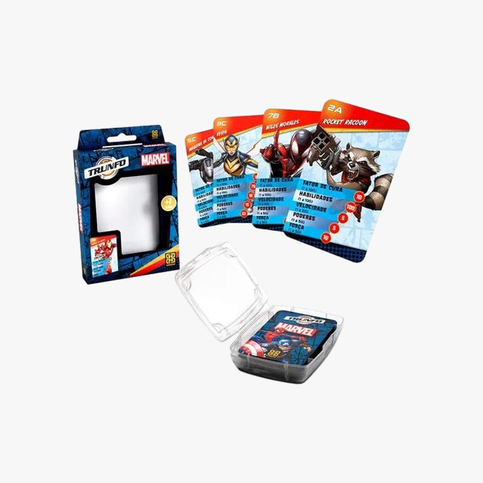 Jogo de Cartas Super Trunfo Marvel