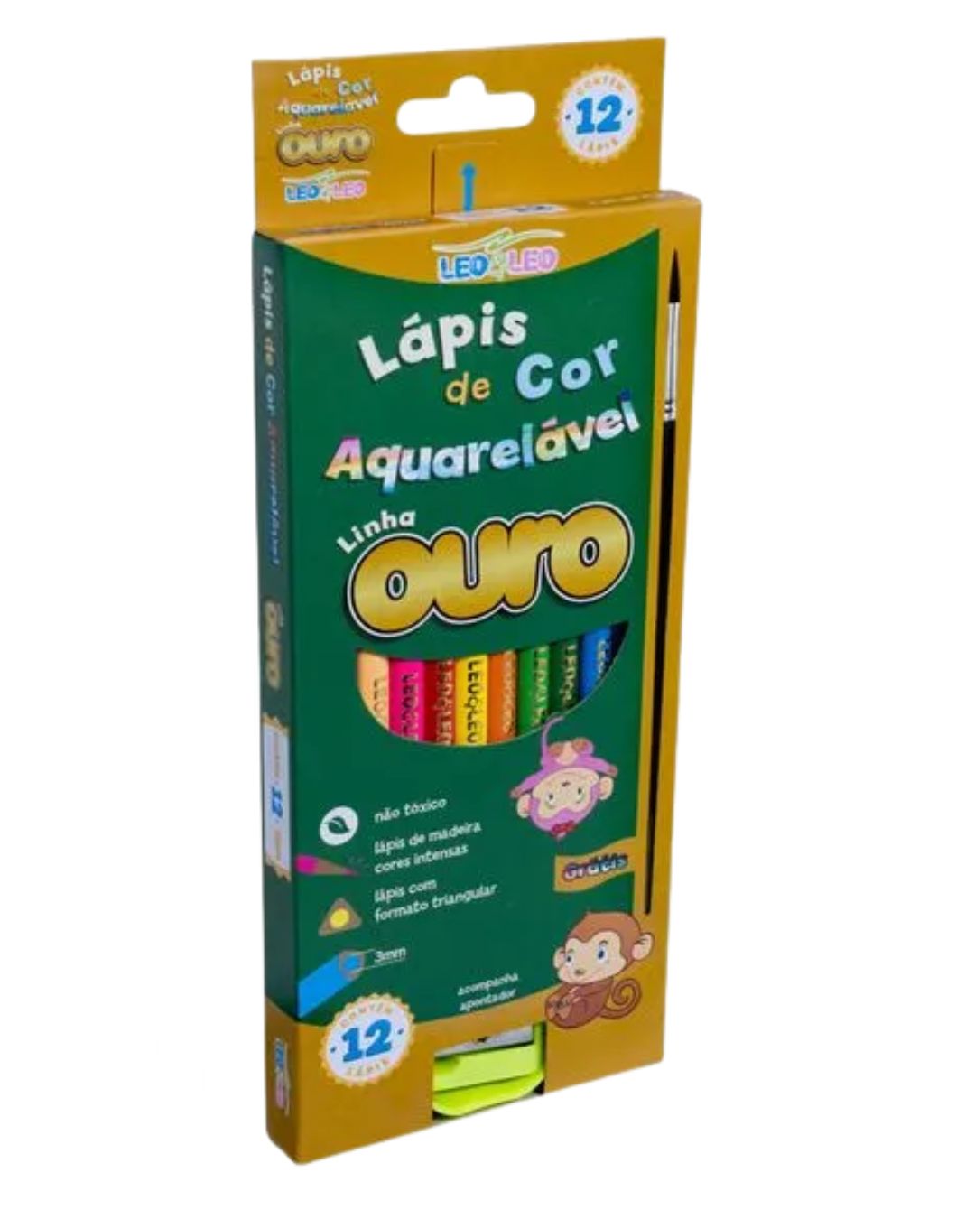 Lápis de Cor Aquarelável Linha Ouro