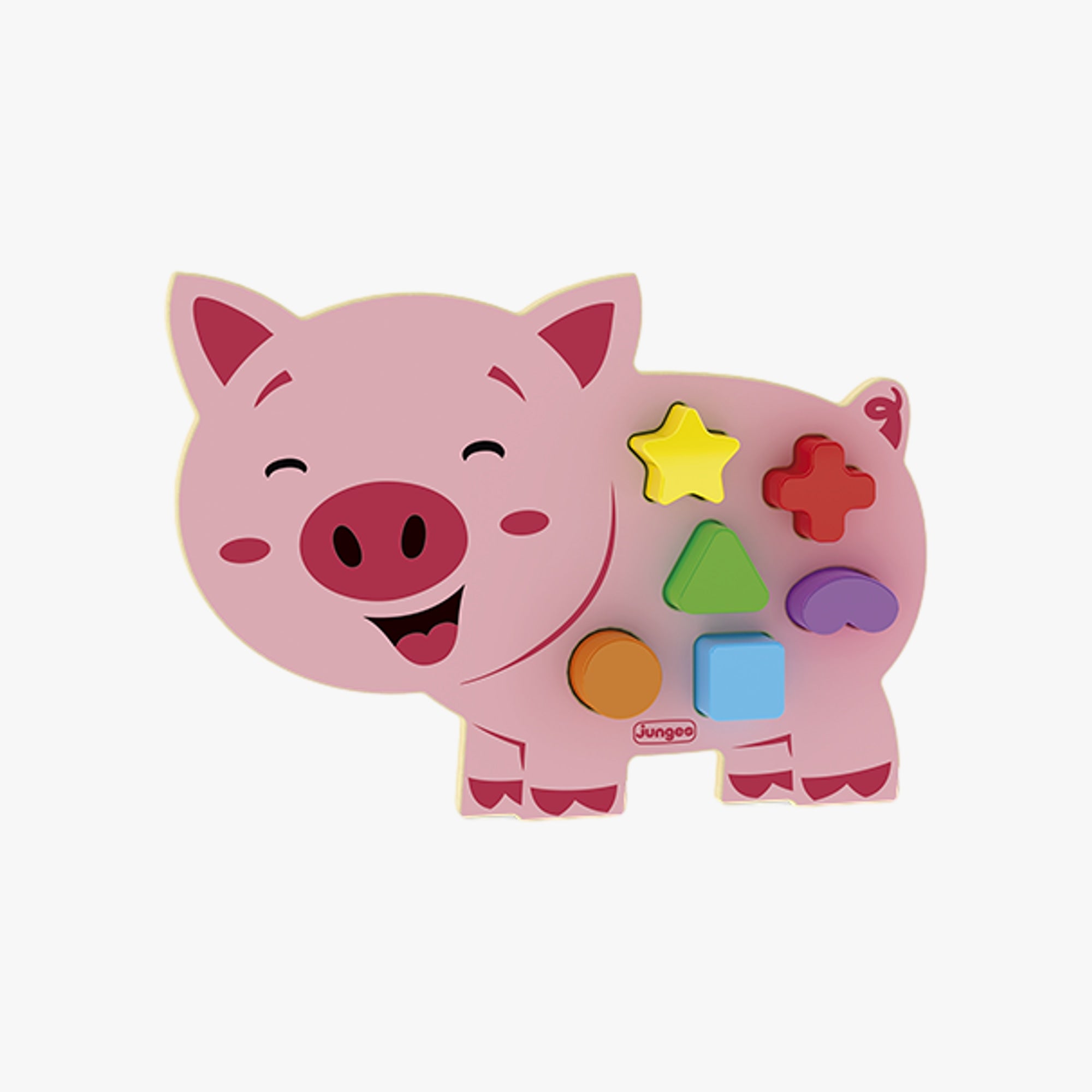 Brinquedo de Encaixe Animais Didáticos Porquinho