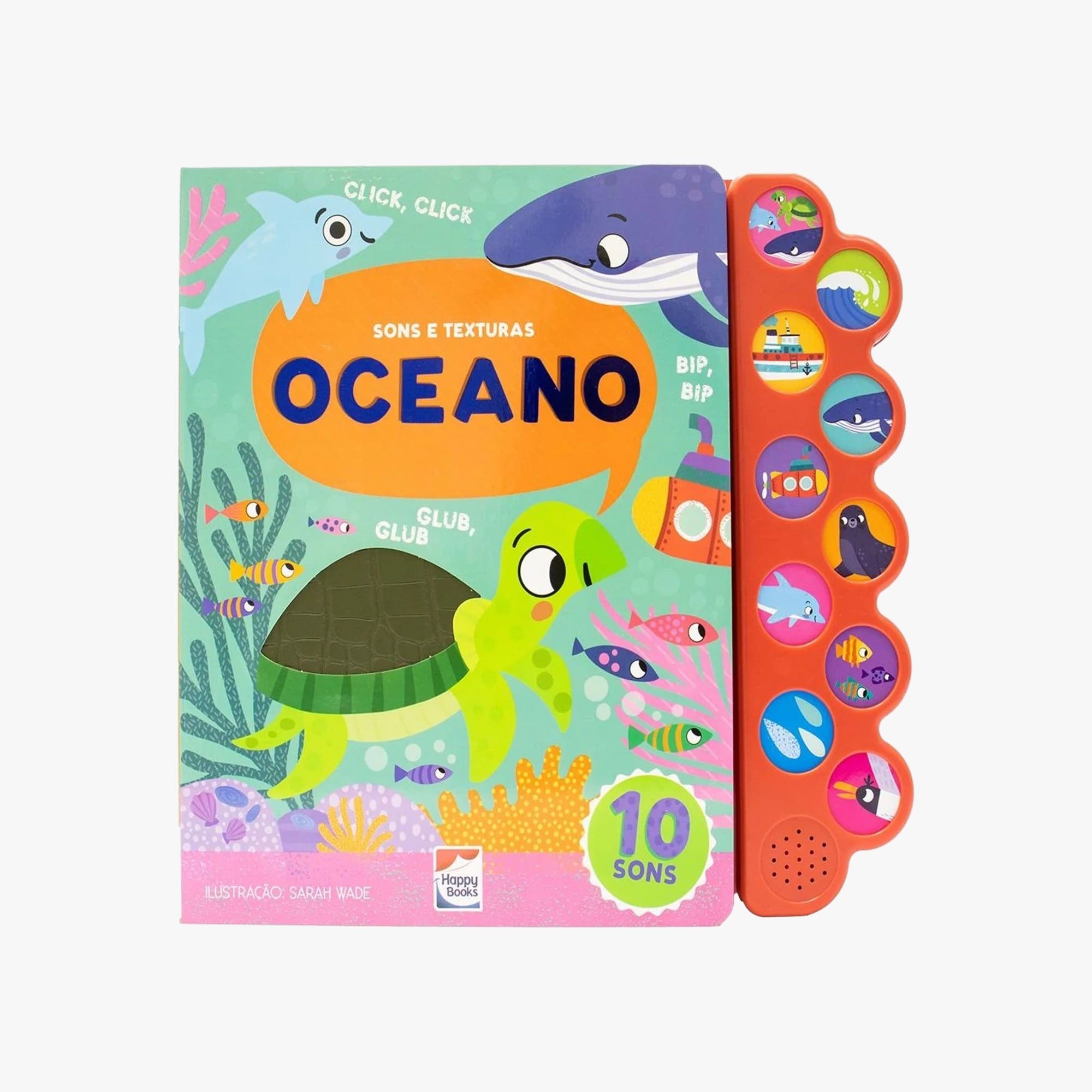 Livro Infantil Sons e Texturas Oceano