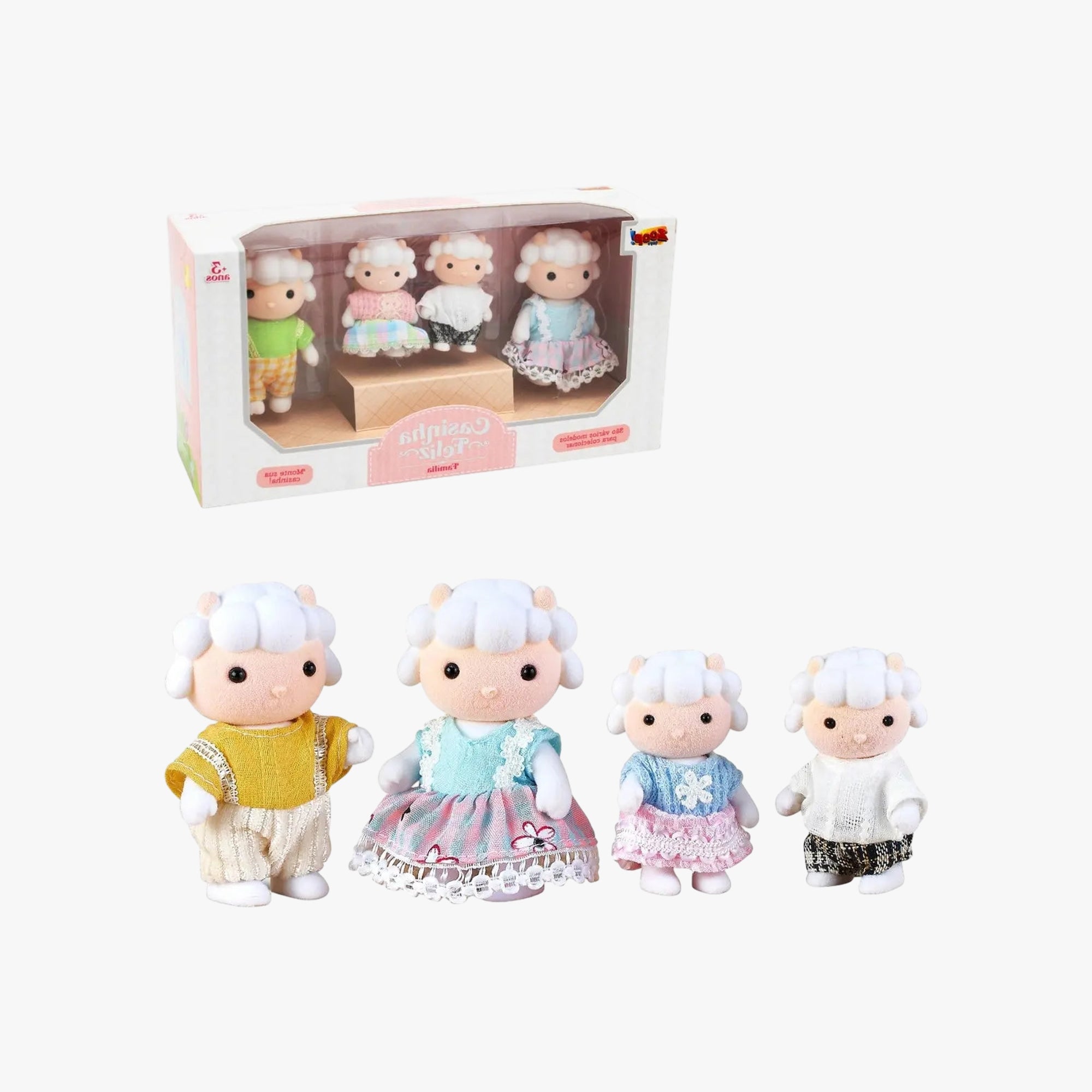 Brinquedo Casinha Feliz - Família Ovelha