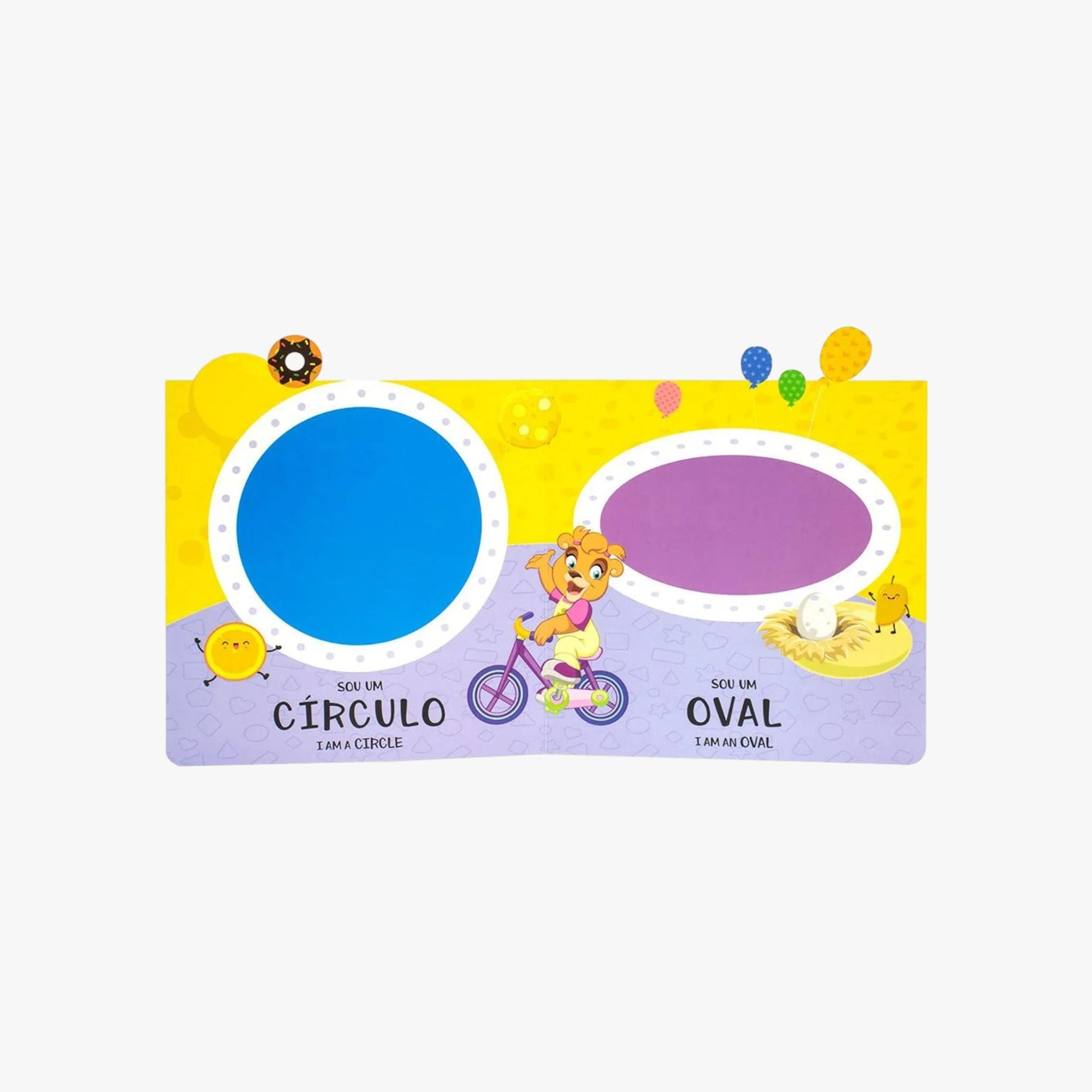 Livro Escolinha Primeiras Palavras: Formas Shapes