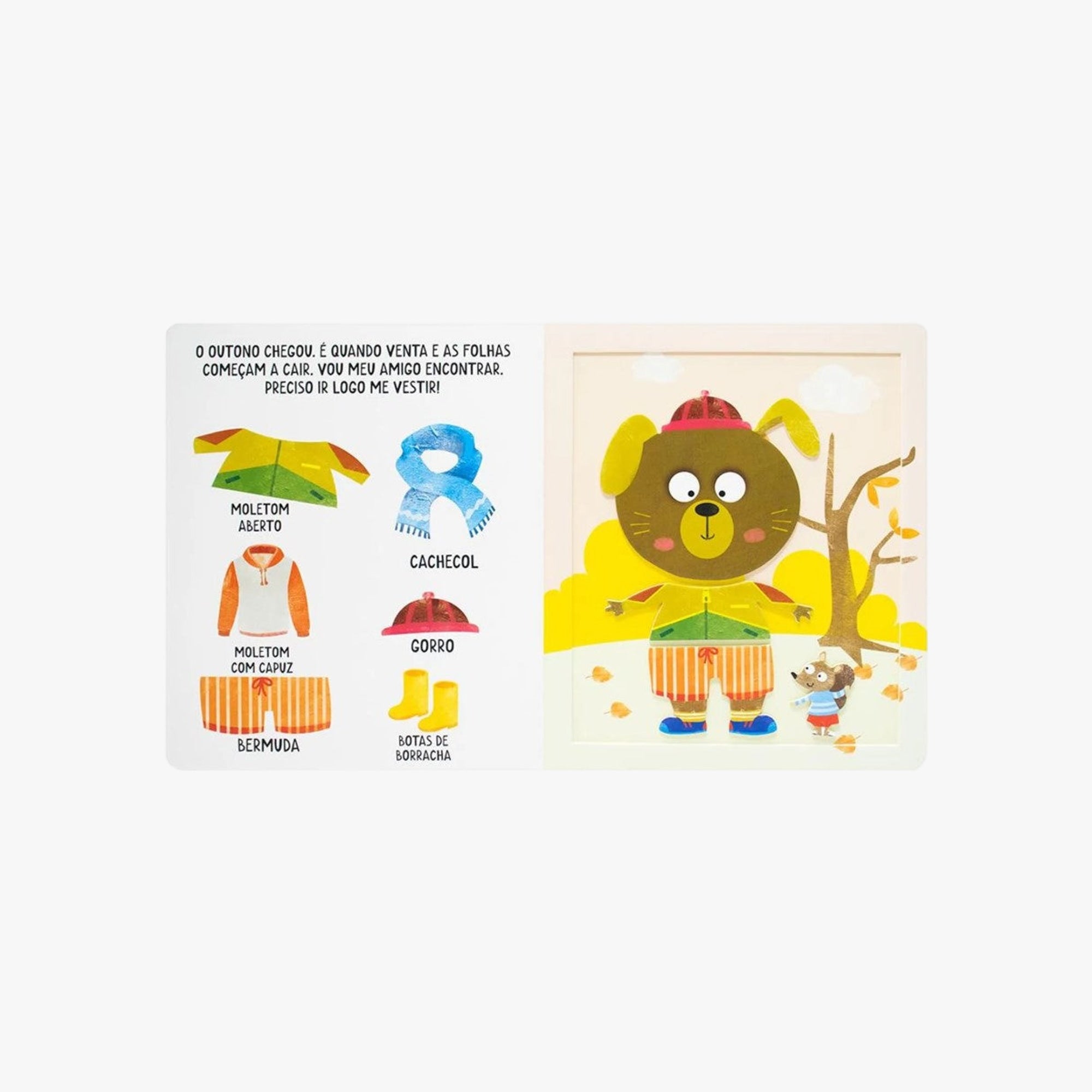 Livro com Velcro Peças Dançantes Roupas