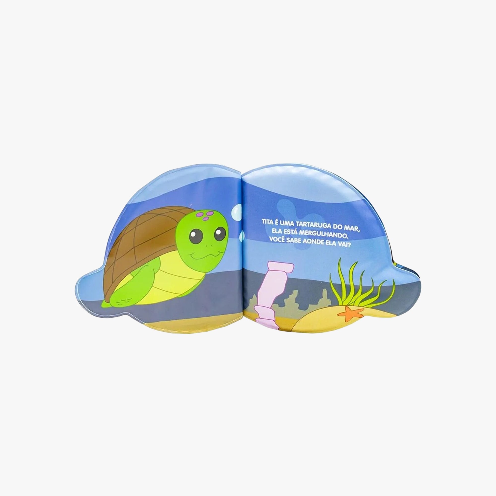Livro de Banho Tita, a Tartaruga do mar - Amigos da Agua