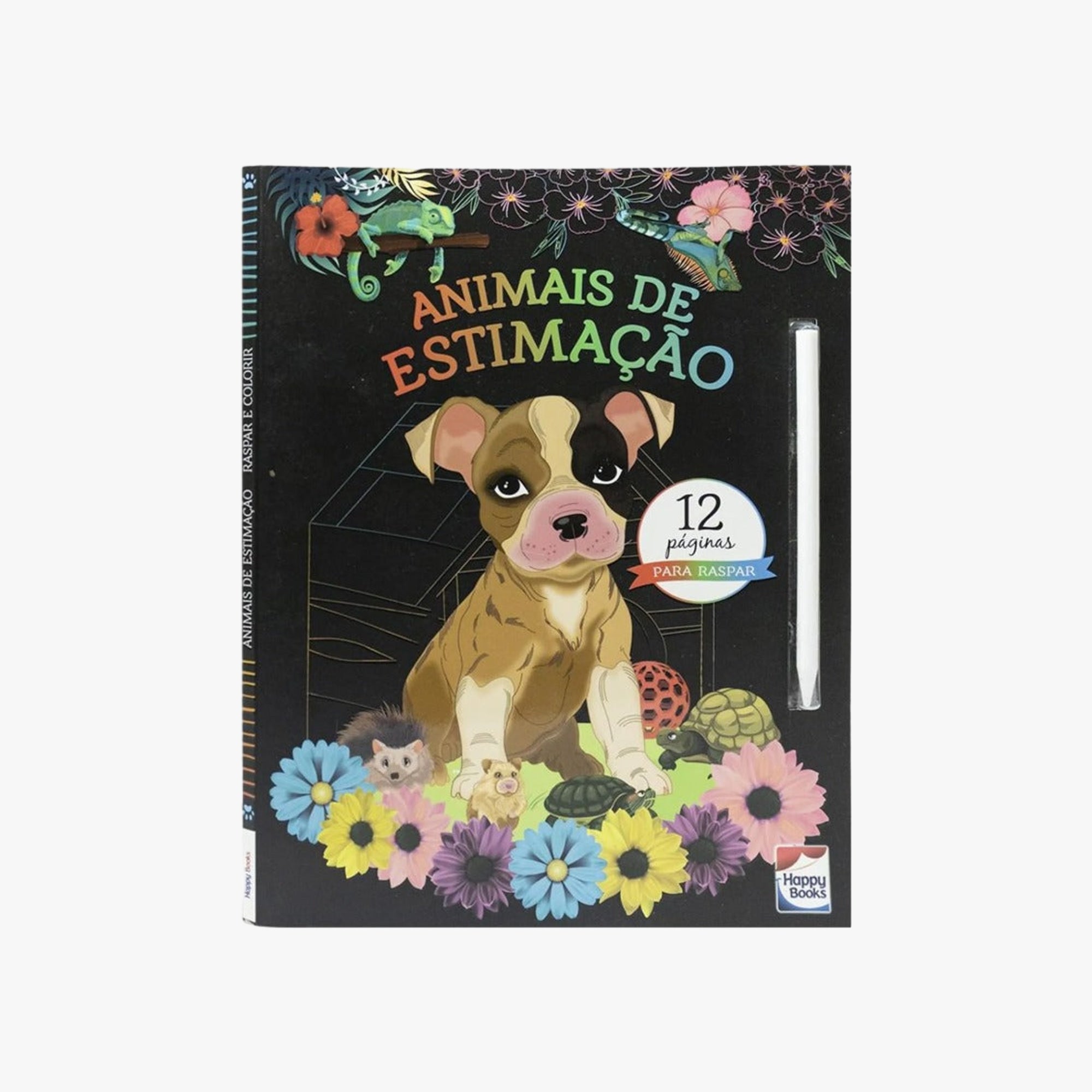 Livro Raspar e Colorir: Animais de Estimação
