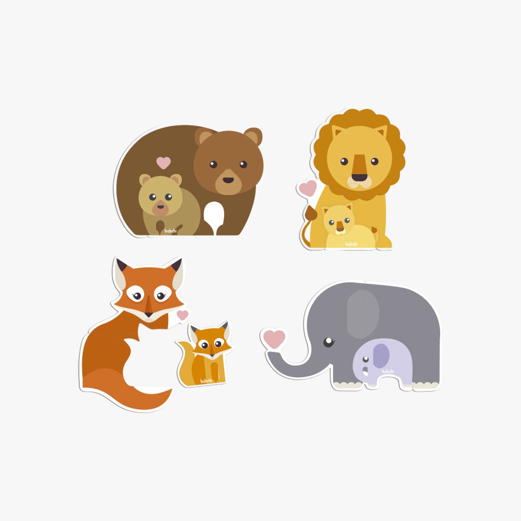 Quebra-Cabeça Baby  Animais e Filhotes