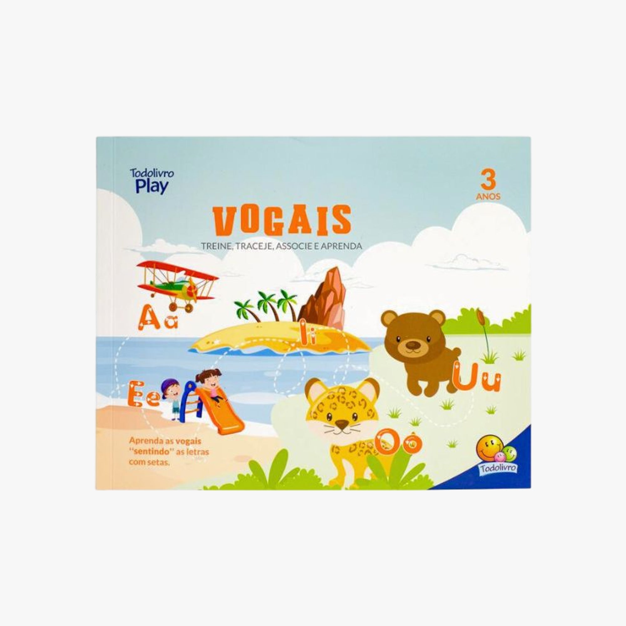 Kit Quebra-Cabeça e Livro Vogais
