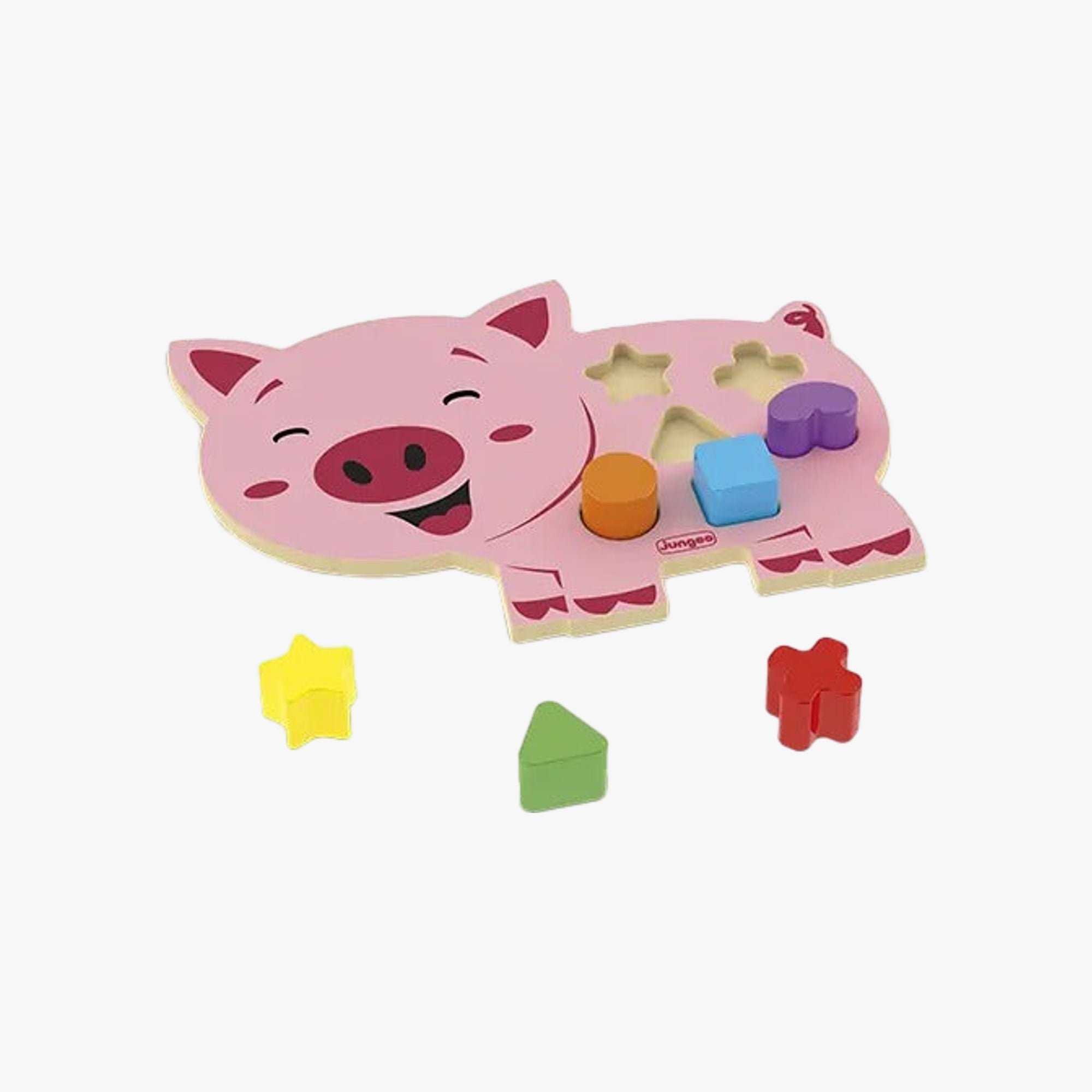 Brinquedo de Encaixe Animais Didáticos Porquinho