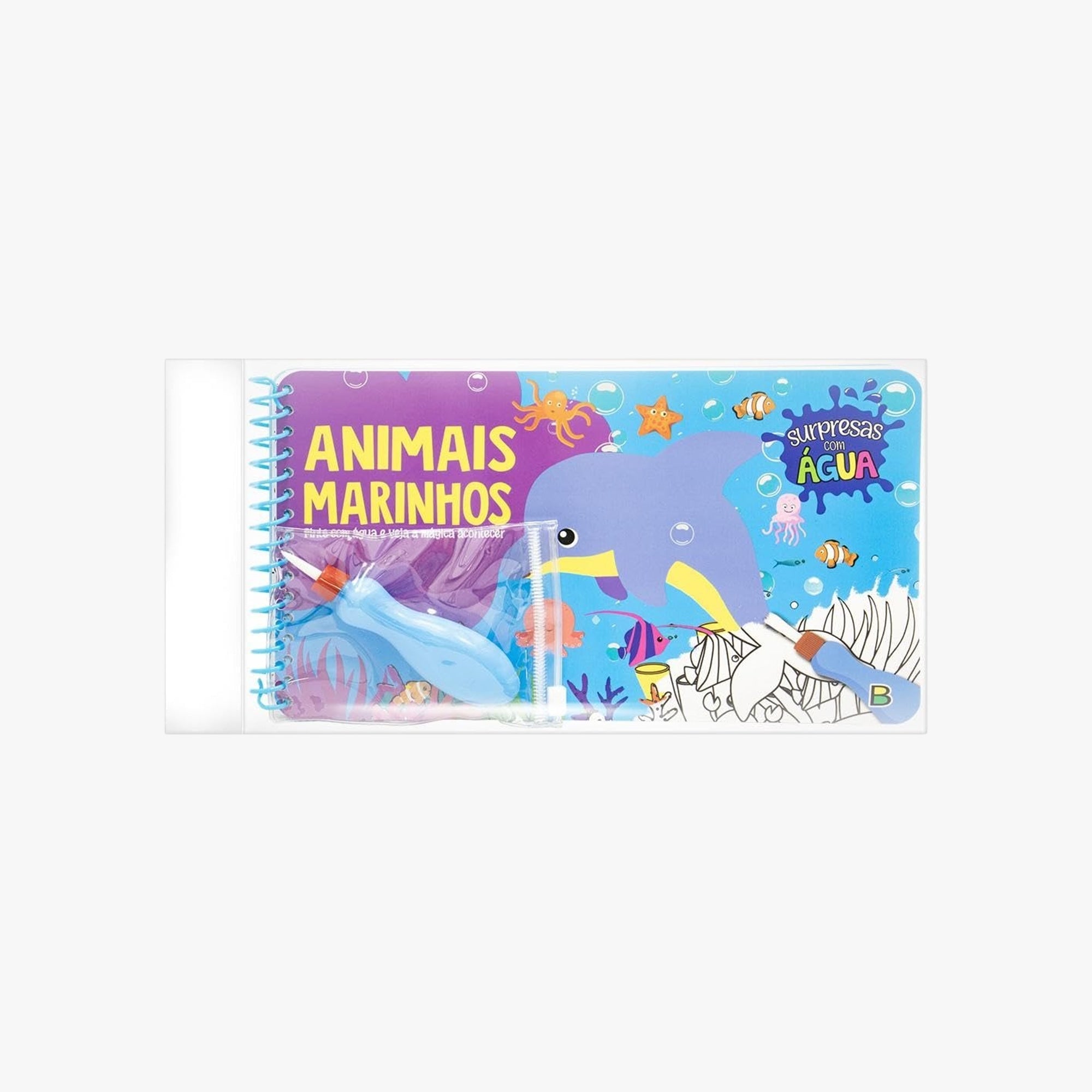 Livro Infantil Aquabook Animais Marinhos