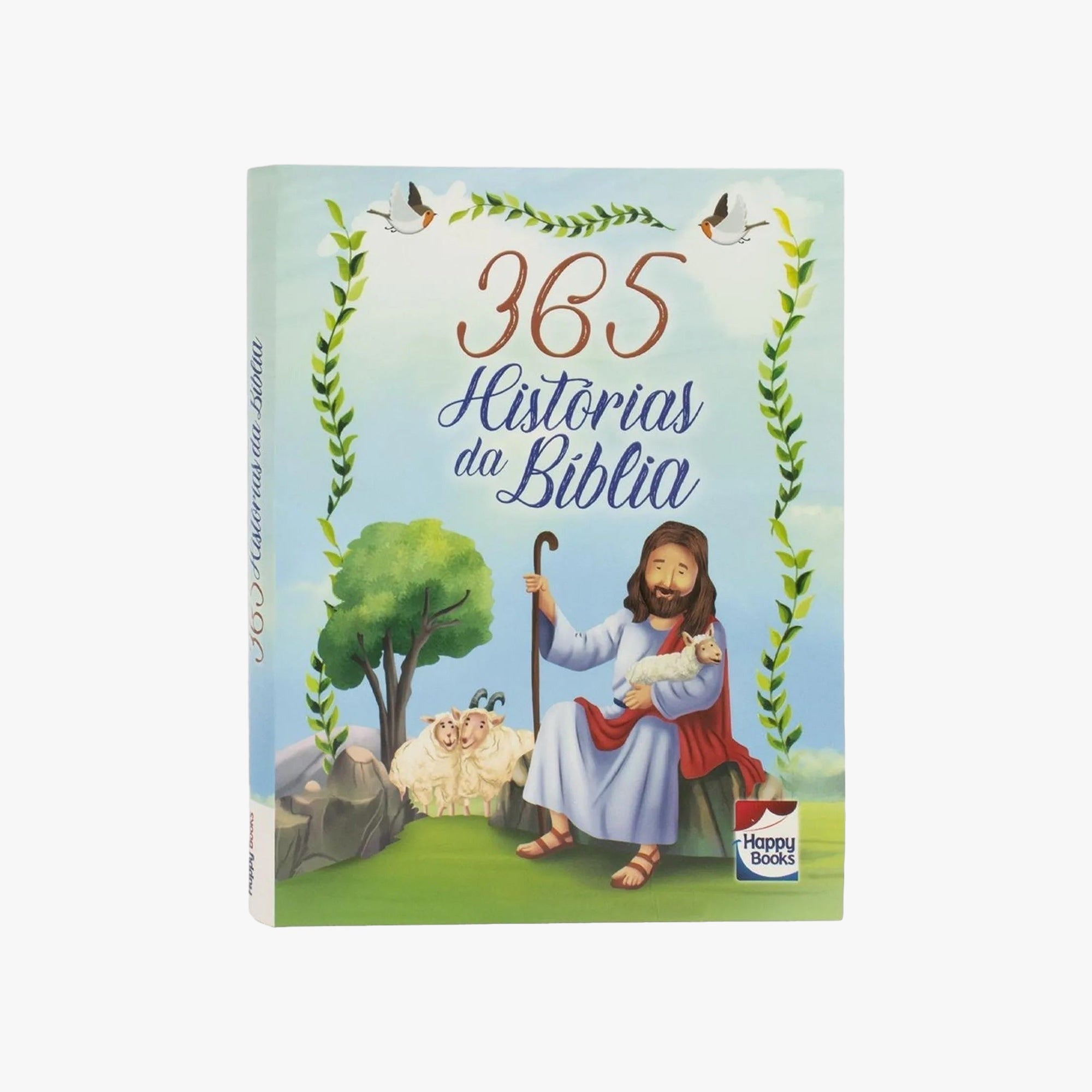 Capa do livro 365 Histórias da Bíblia com ilustração colorida para crianças