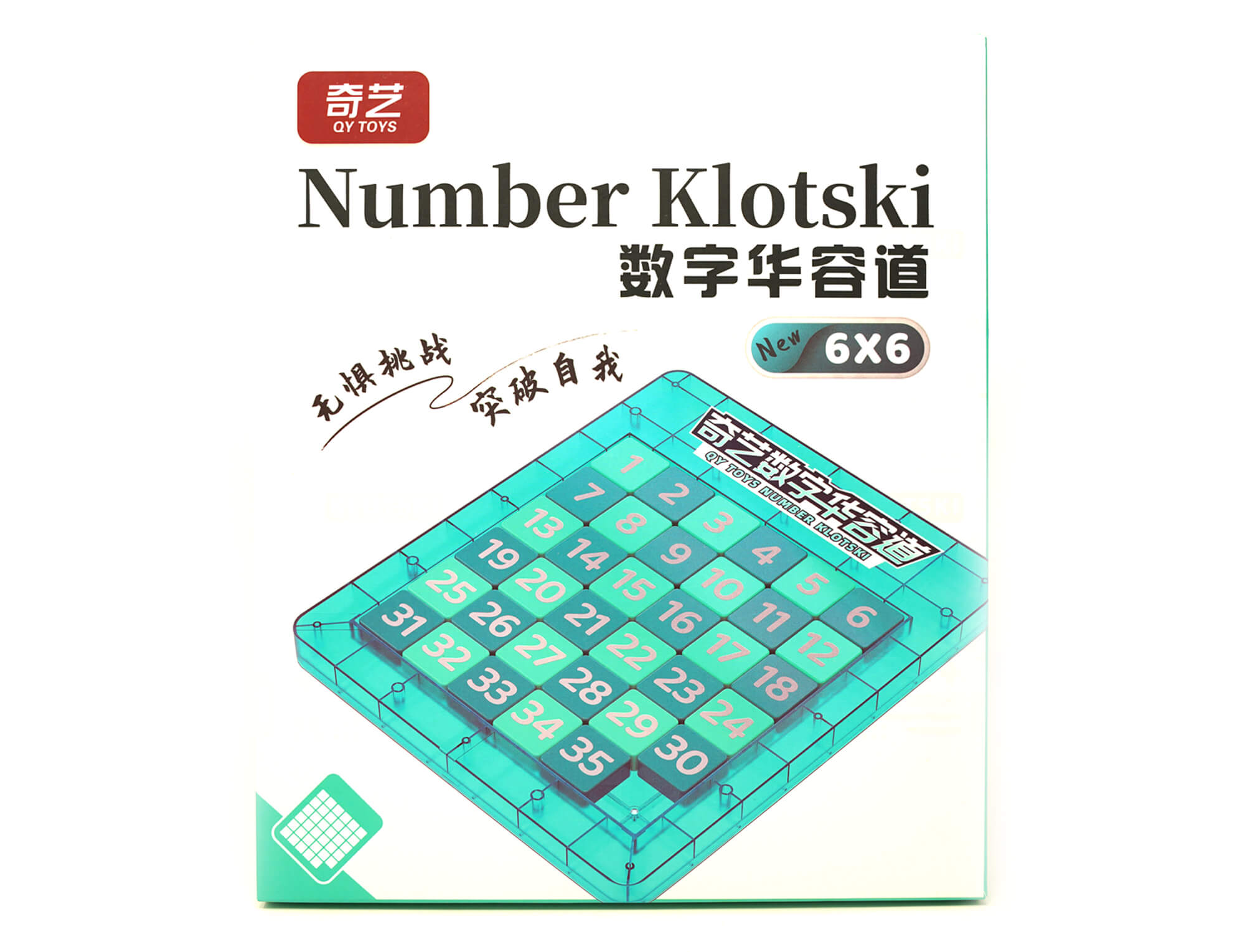 RACHA CUCA KLOTSKI 6X6 MAGNÉTICO AZUL TRANSPARENTE