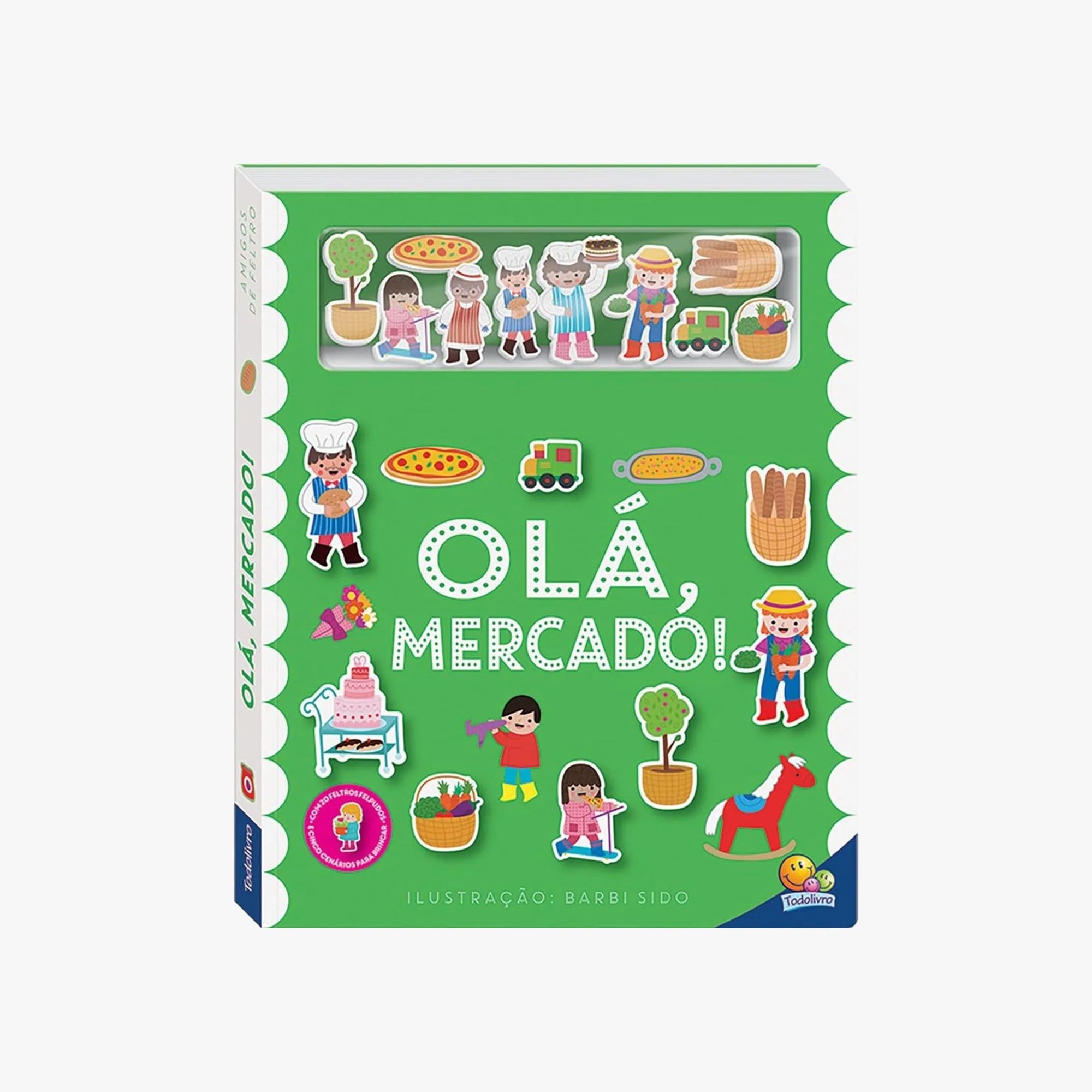 Livro Amigos de Feltro: Olá, Mercado!