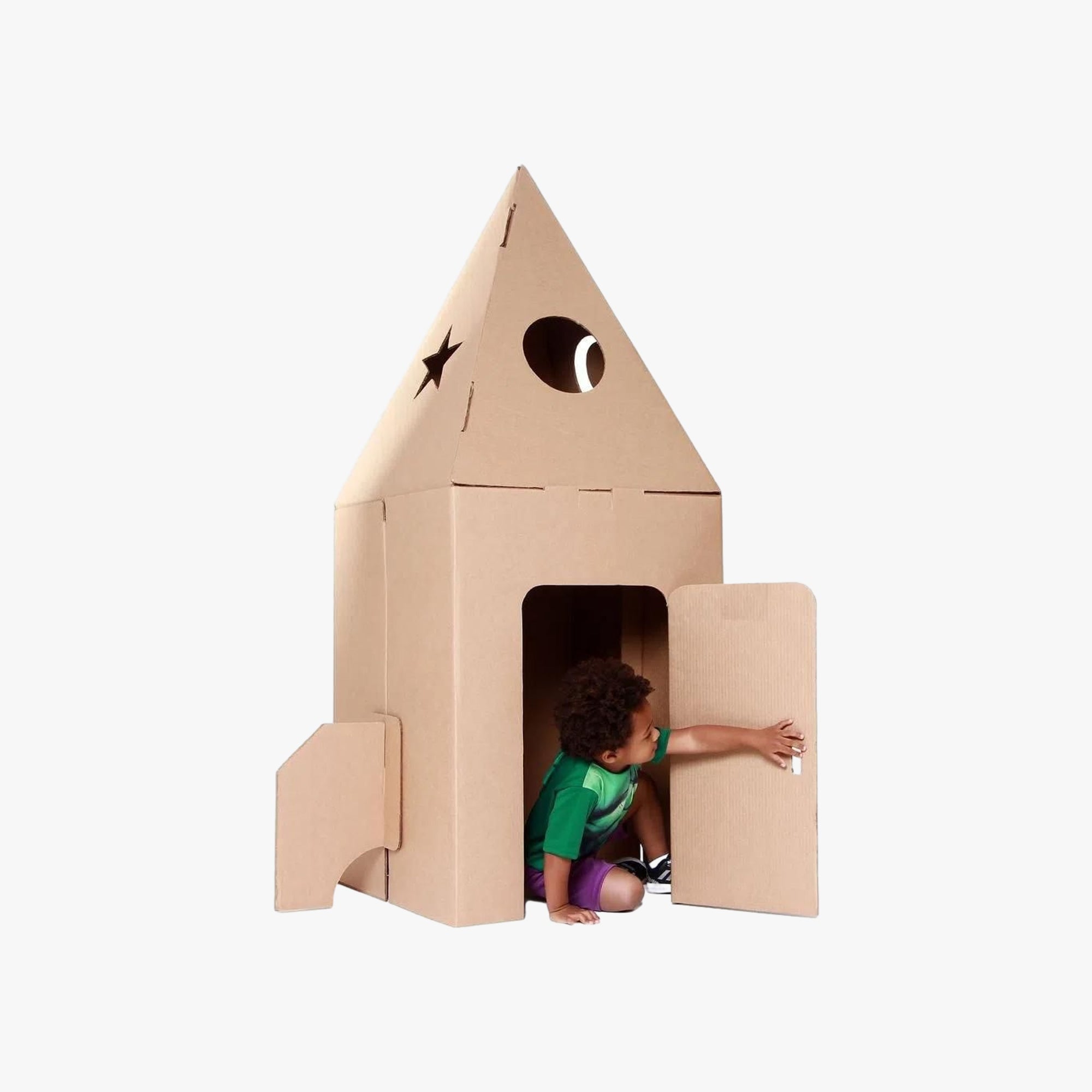 Foguete de Papelão Para Pintar Eu amo Papelão