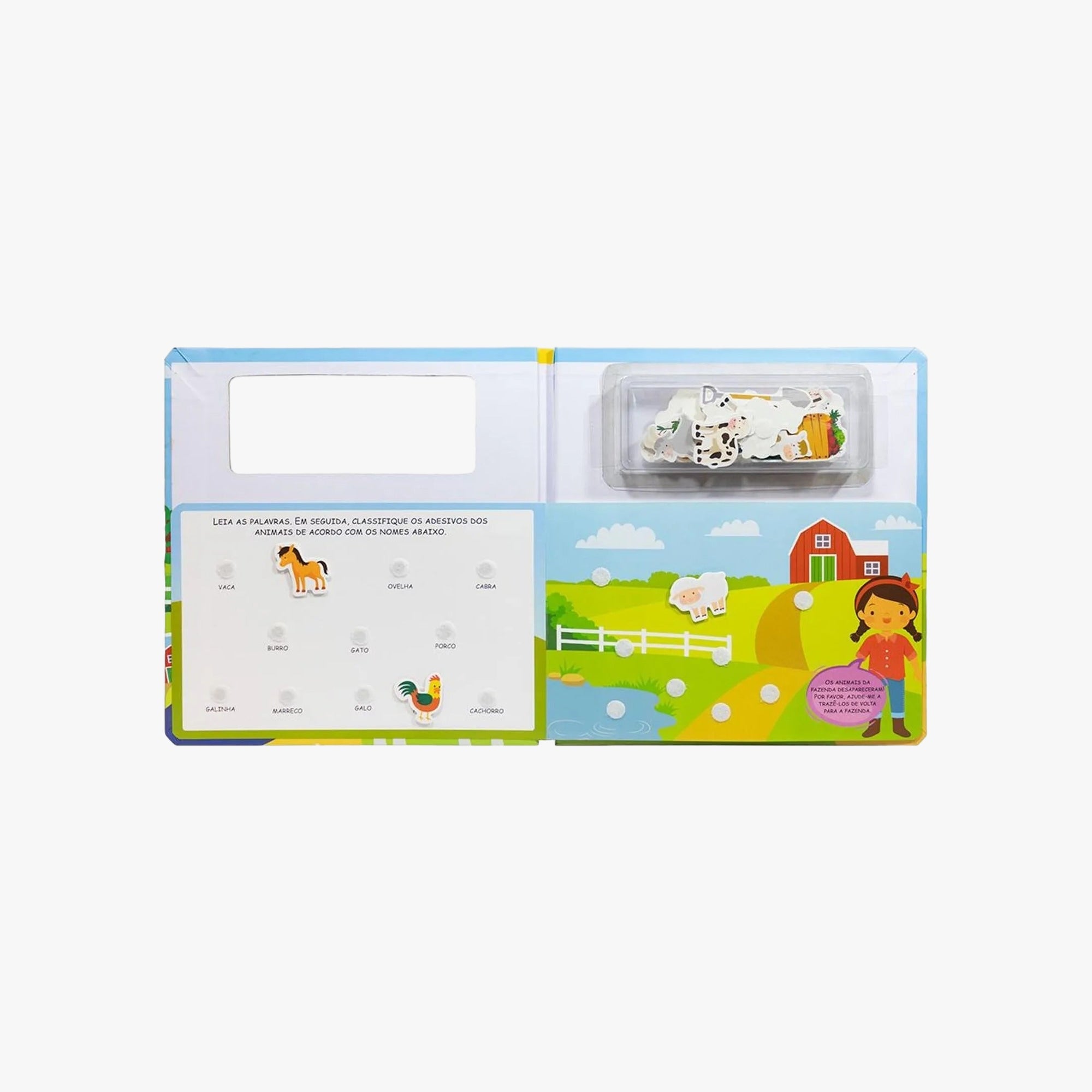 Livro Peças Mágicas - Um livro com velcro: Fazenda