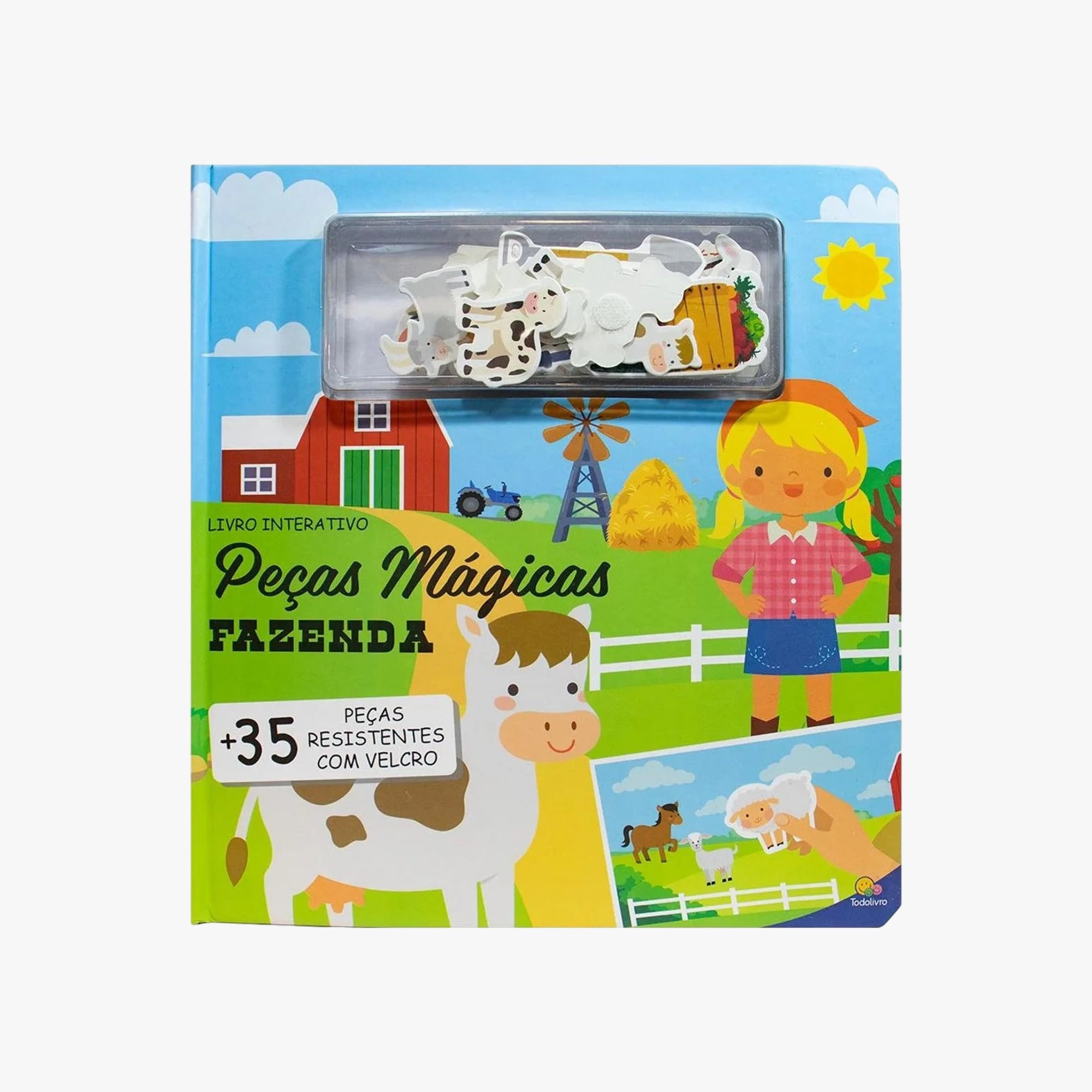 Livro Peças Mágicas - Um livro com velcro: Fazenda